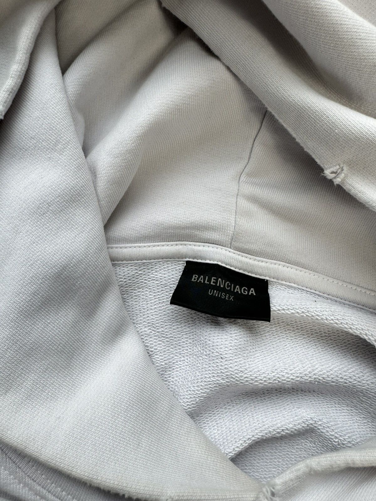 Balenciaga Balenciaga White Tape Hoodie Large Size US L / EU 52-54 / 3 - 5 Thumbnail