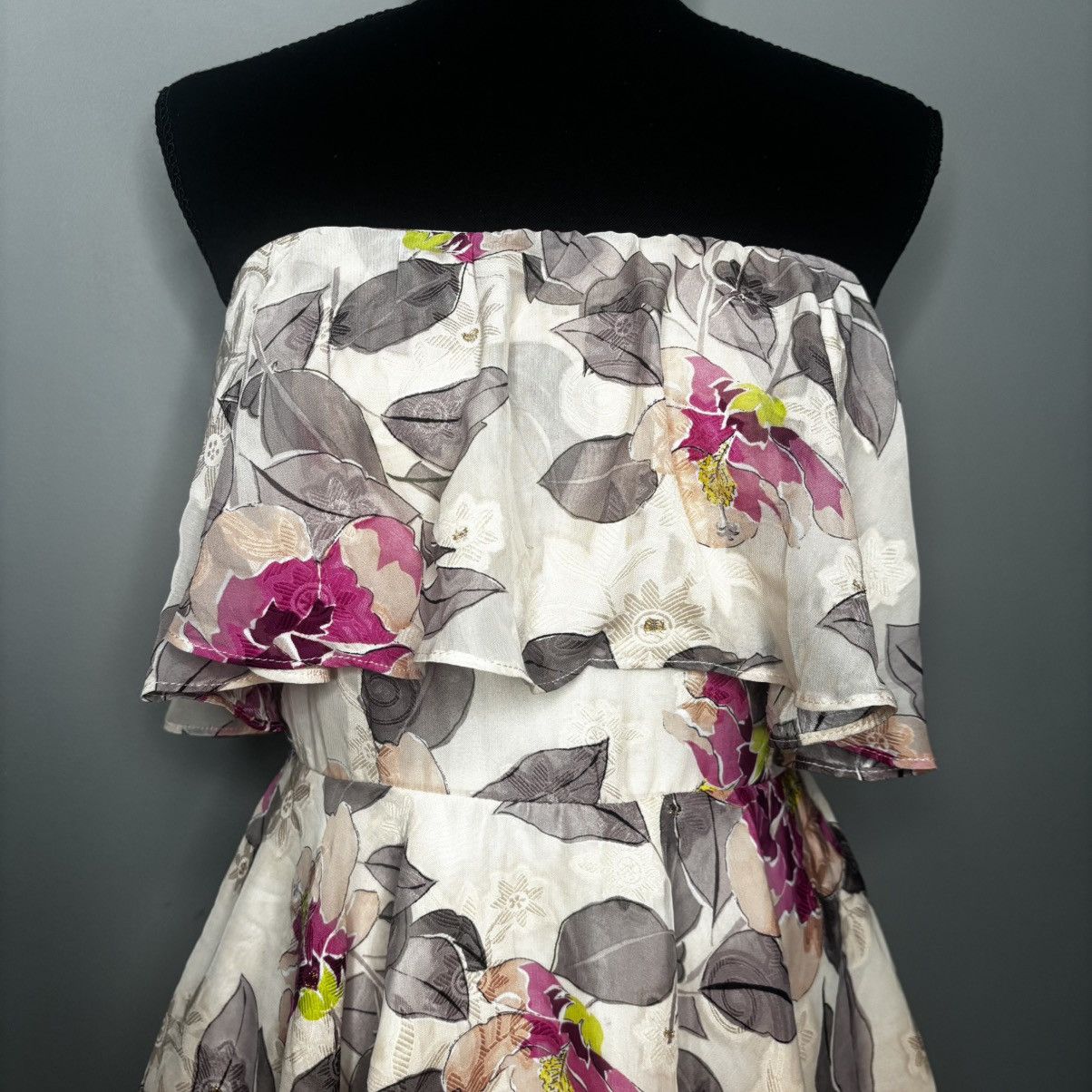 Lulus Lulus Perfect Paradise Strapless Jacquard Mini Dress Size S Size S / US 4 / IT 40 - 2 Thumbnail