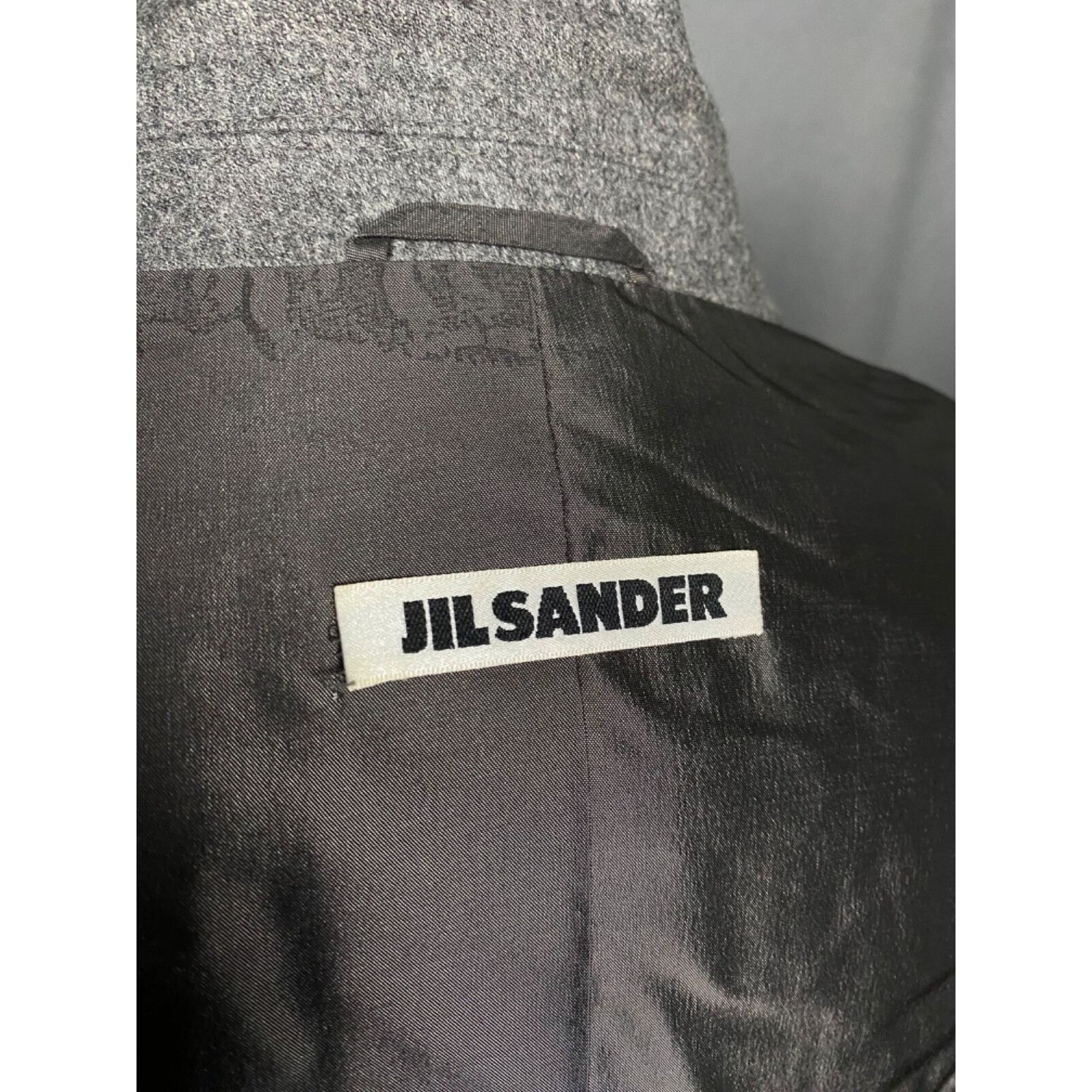 Jil Sander Jil Sander Women's Gray Wool Cashmere Double Breasted Blazer Size M / US 6-8 / IT 42-44 - 9 Thumbnail