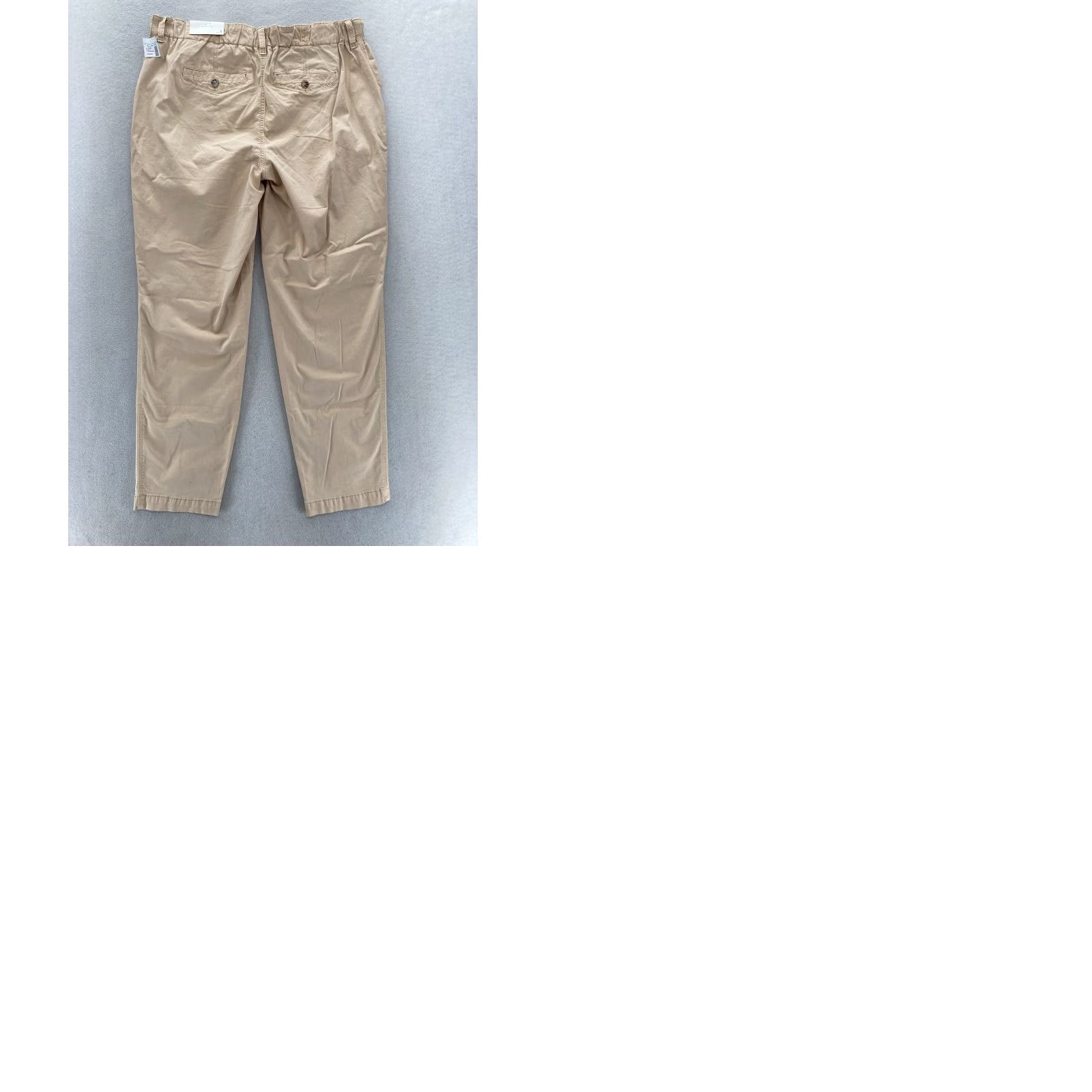Vintage Maurices Chino Pants Women's Large Beige Stretch Lyocell Straight Leg NWT Size 36" / US 14 / IT 50 - 9 Thumbnail