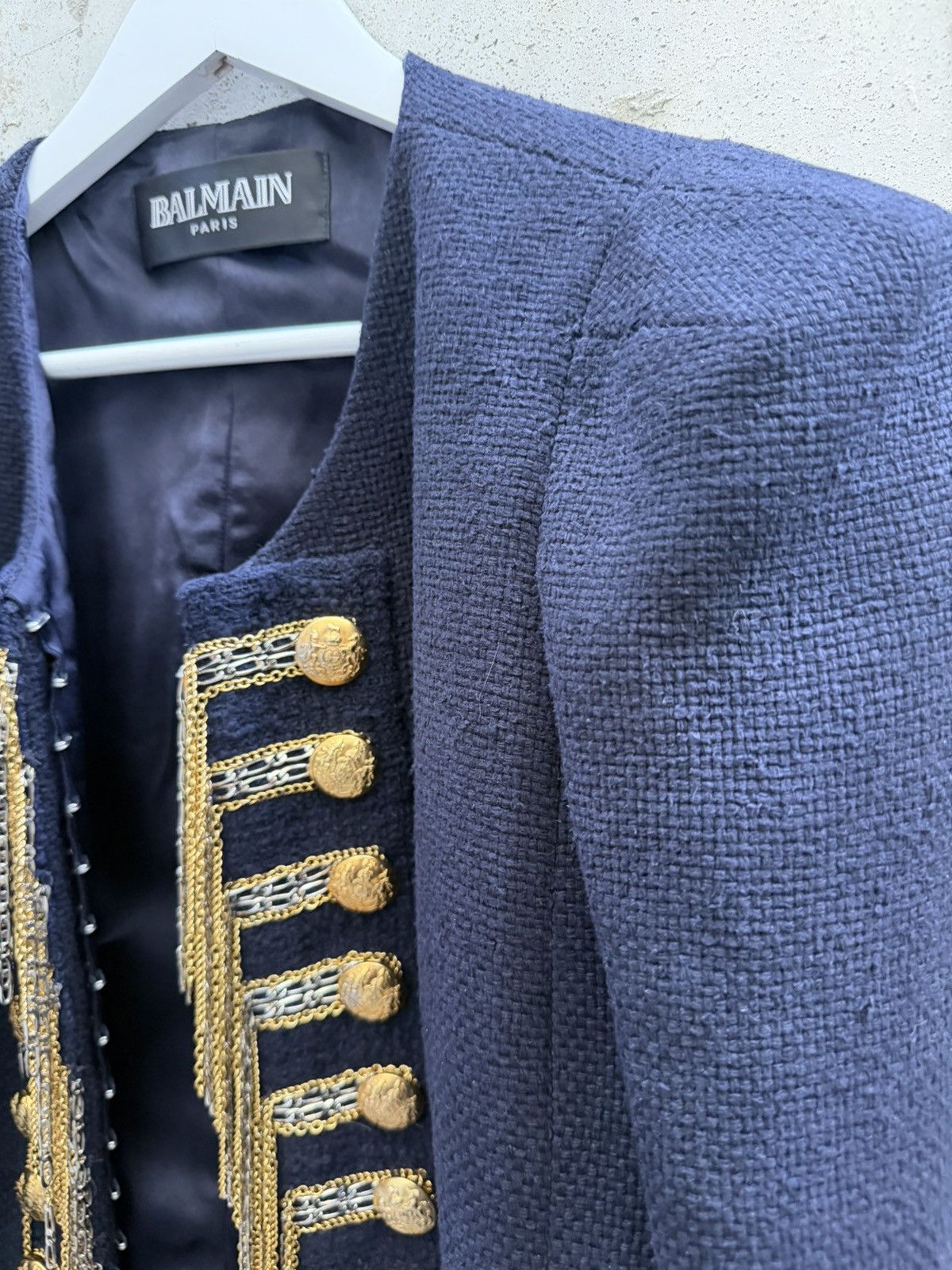 Balmain FW10 Balmain Decarnin Runway Silk Bouclé Napoleon Jacket Size US S / EU 44-46 / 1 - 7 Thumbnail