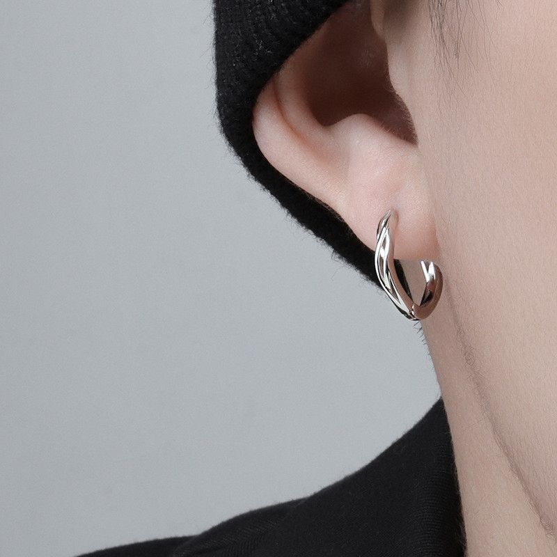 Jewelry × Sterling Silver Crazy Earrings One Pairs Chrome Jewelry Size ONE SIZE - 3 Thumbnail