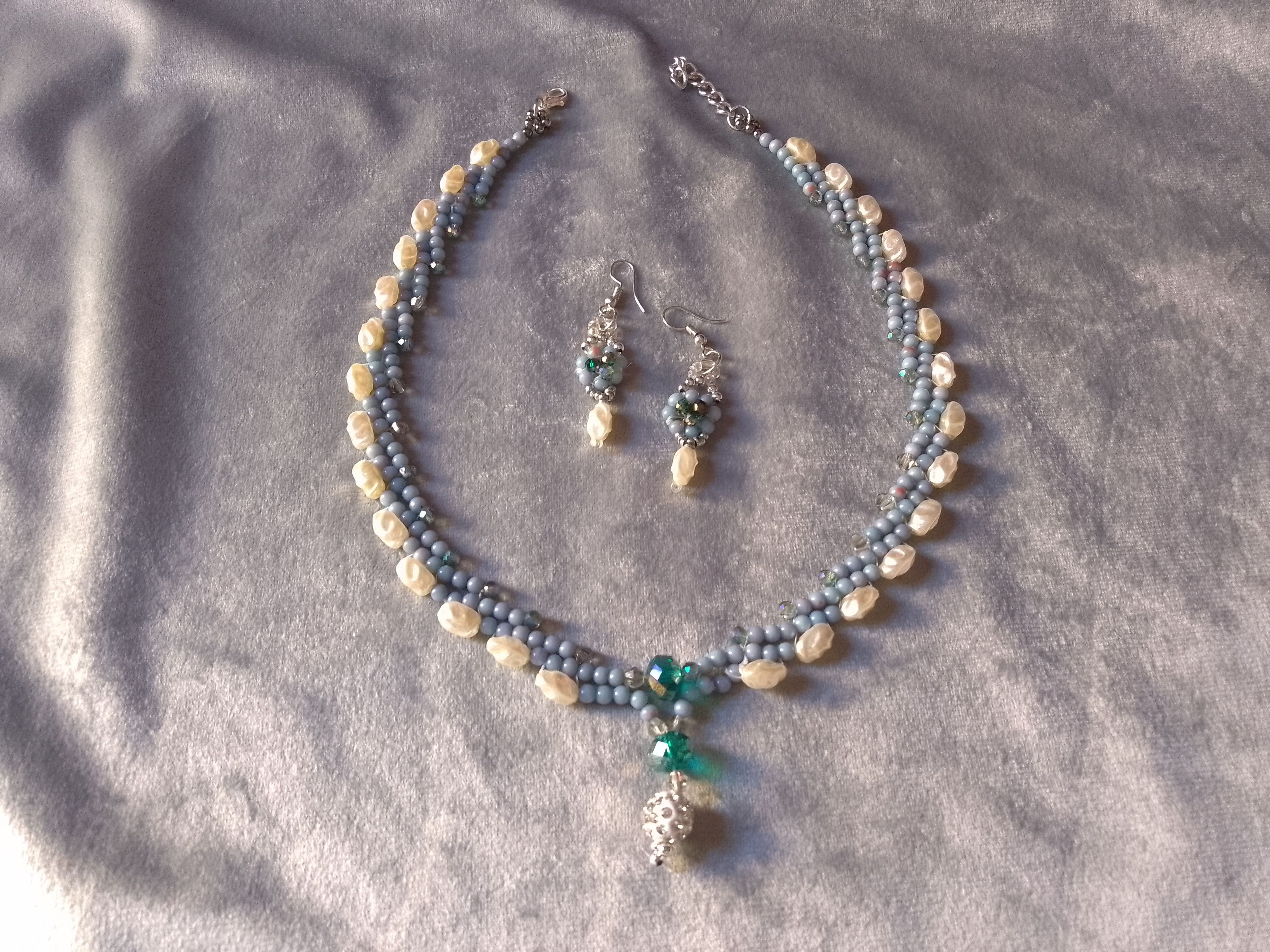 Handmade Necklace Elegant Vintage Style Earrings Pearls. Size ONE SIZE - 9 Thumbnail