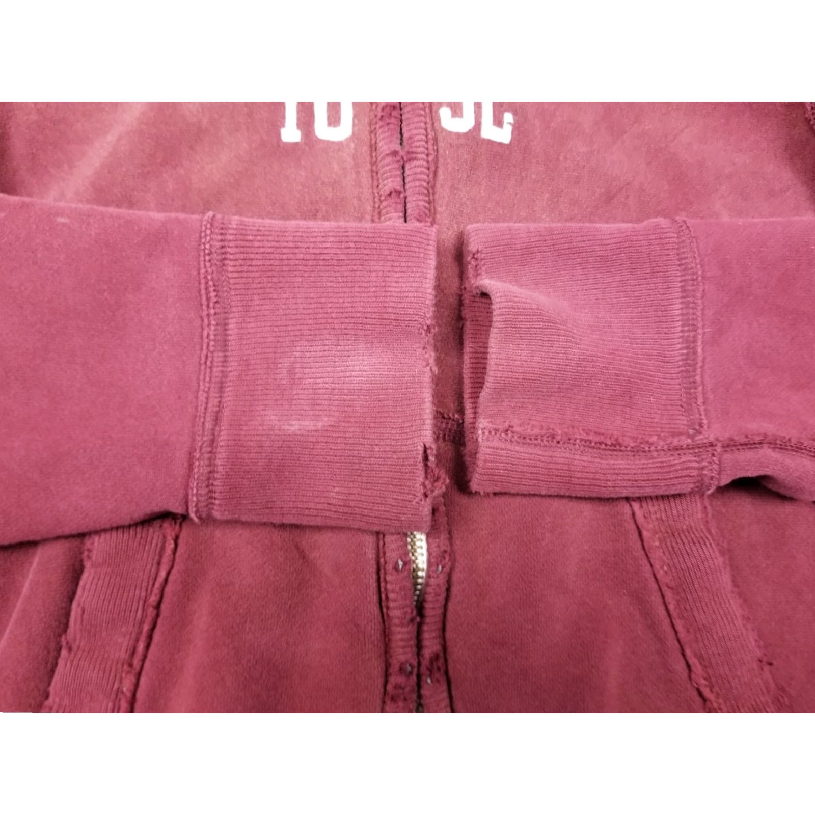 Abercrombie & Fitch Abercrombie & Fitch MUSCLE Y2K Full Zip Up Burgandy Hoodie Jacket Large L Shirt Hooded Mens Size US L / EU 52-54 / 3 - 4 Thumbnail