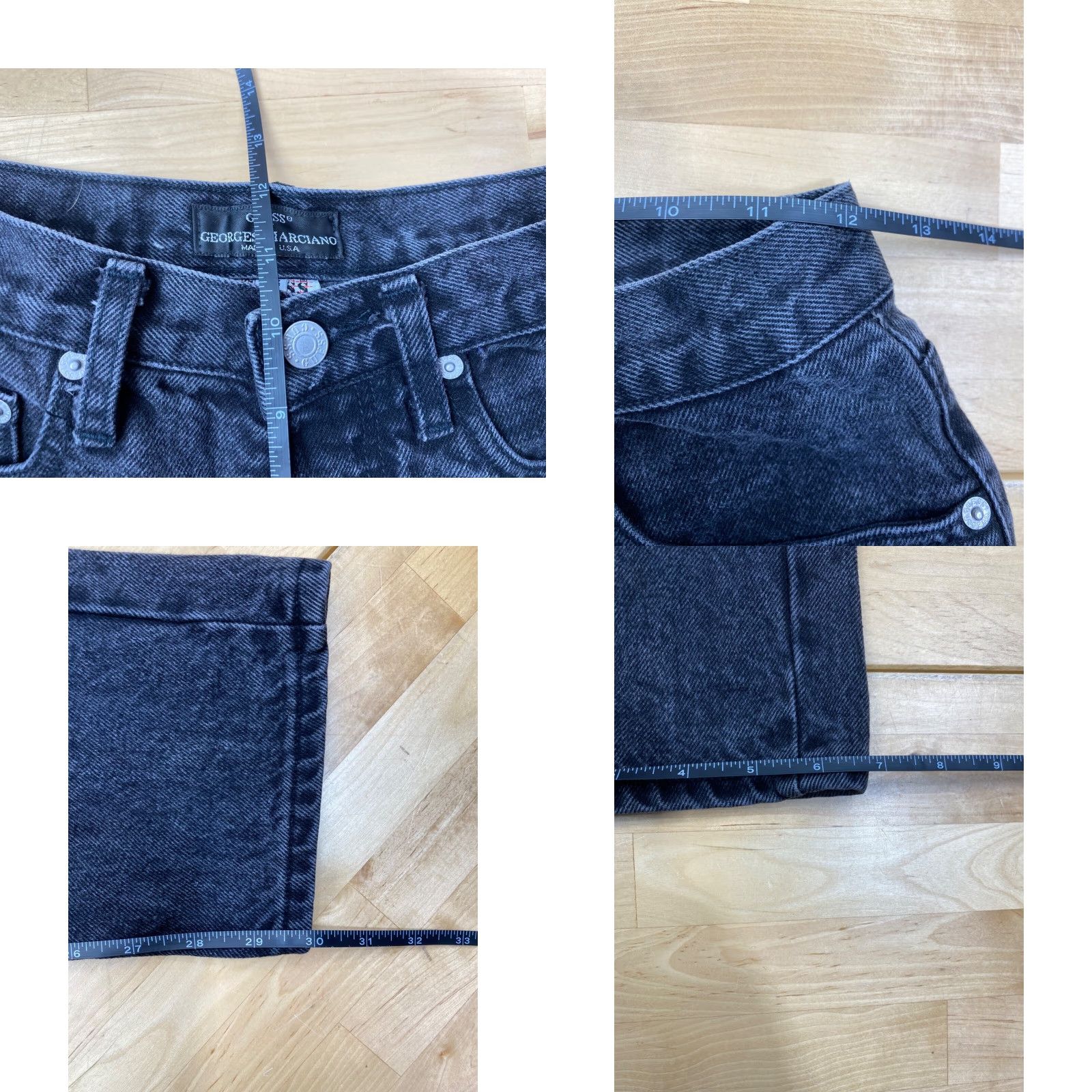 Guess GUESS Jeans Black Size 28 High Rise Denim USA Womens Tapered Size 28" / US 6 / IT 42 - 8 Thumbnail