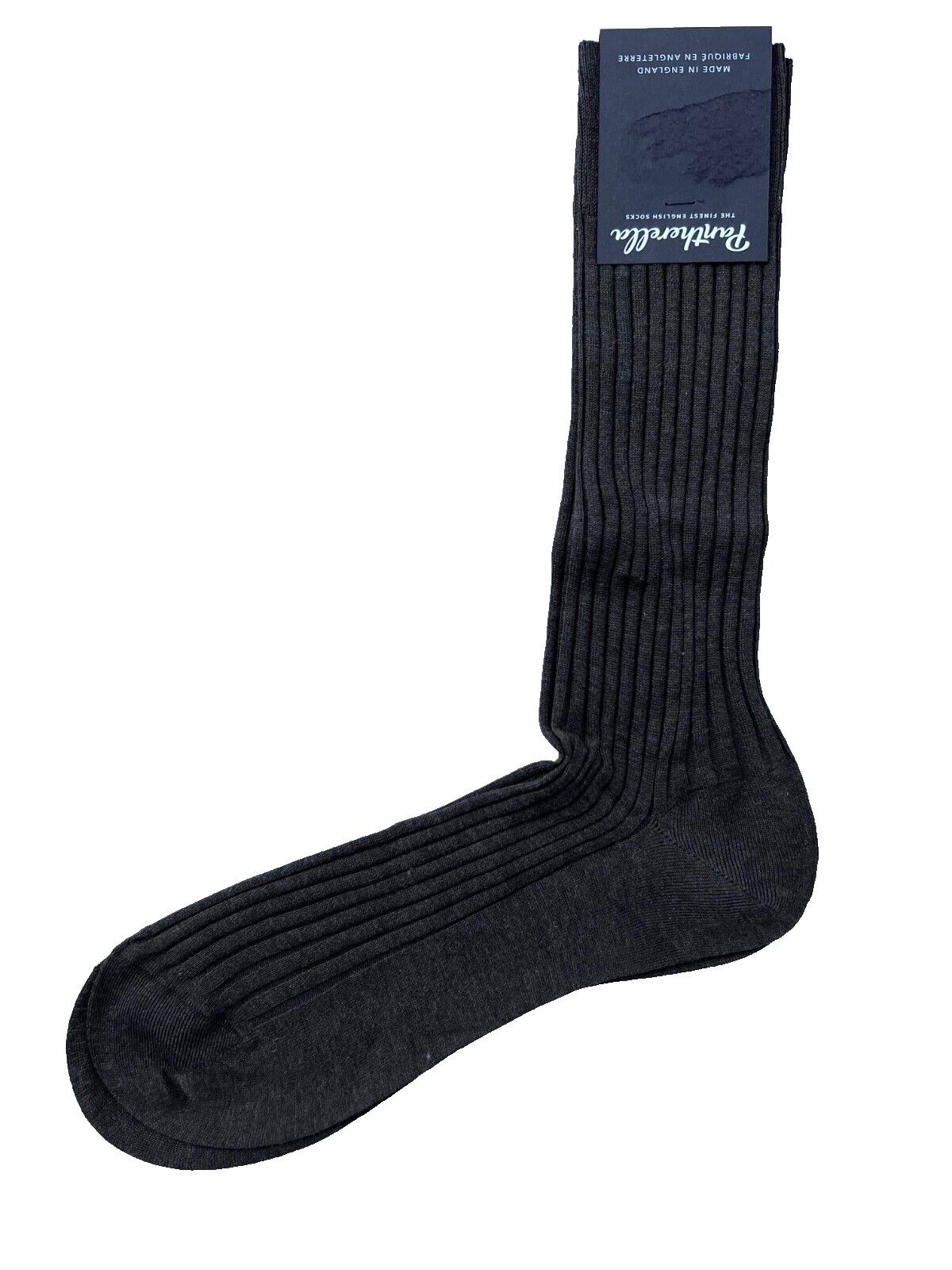 Pantherella Pantherella Cotton Blend Rib Socks Brown ( M ) Size ONE SIZE - 1 Thumbnail