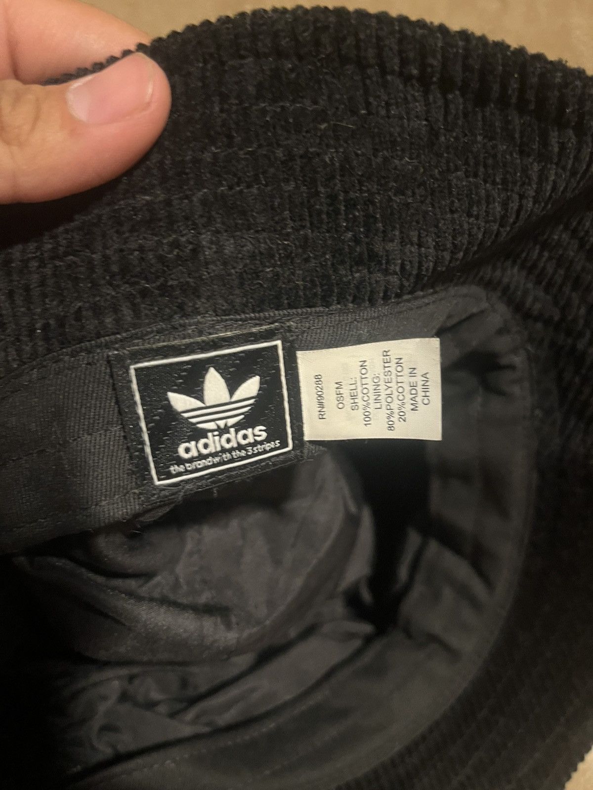 Adidas Adidas embroidered Corduroy Bucket Hat / cap Size ONE SIZE - 8 Thumbnail