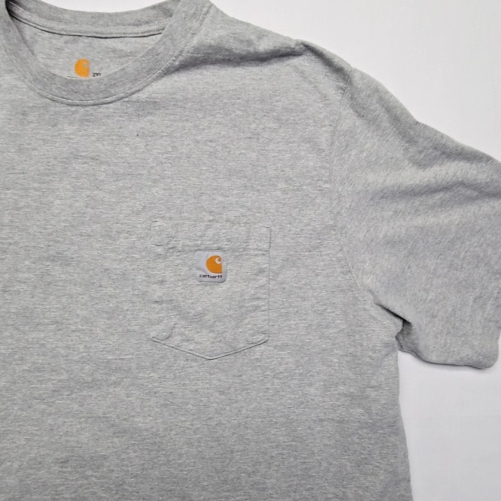 Carhartt Carhartt Pocket T-Shirt Heather Gray Mens 2XL Workwear Tee Size US XXL / EU 58 / 5 - 2 Thumbnail