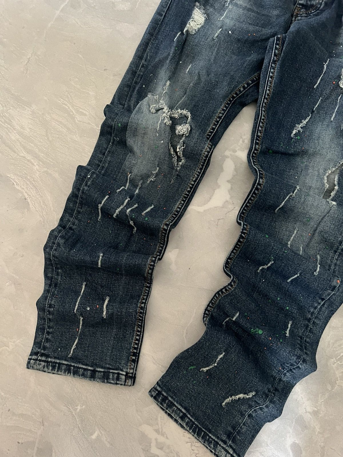 Japanese Brand Rare Glamour Painted Y2K / Undercover Style / Slim Sexy Fit Size US 32 / EU 48 - 3 Thumbnail