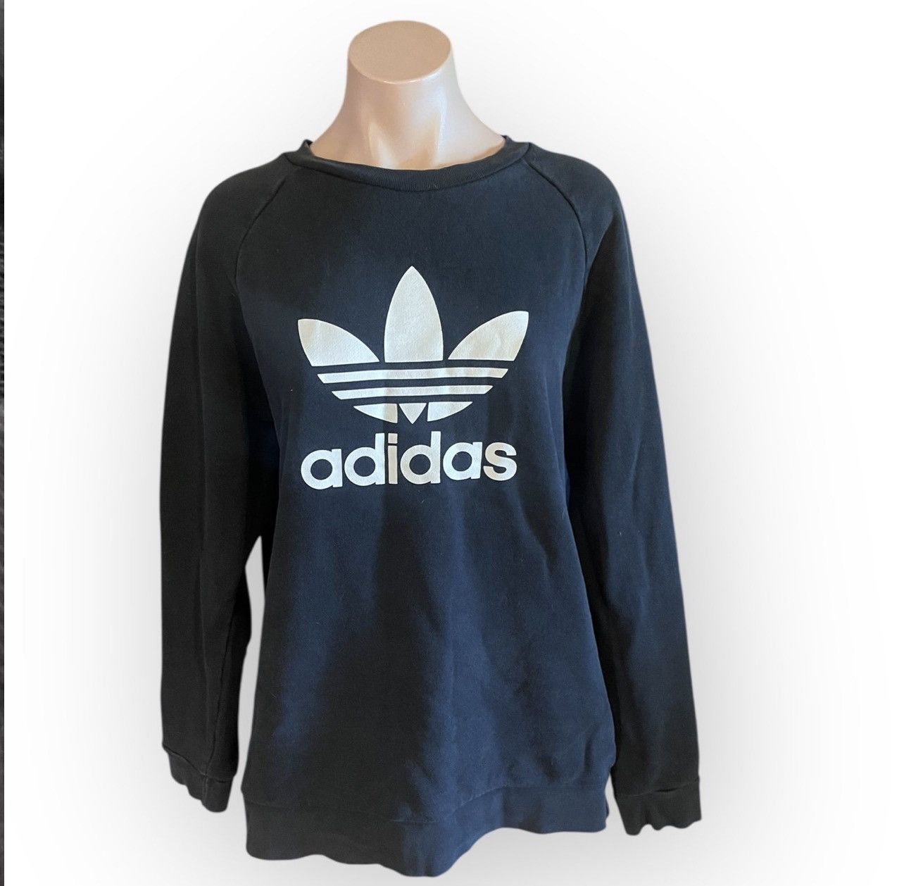 Adidas Adidas Men’s Large Black Classic Logo Pullover Sweatshirt Size US L / EU 52-54 / 3 - 1 Thumbnail