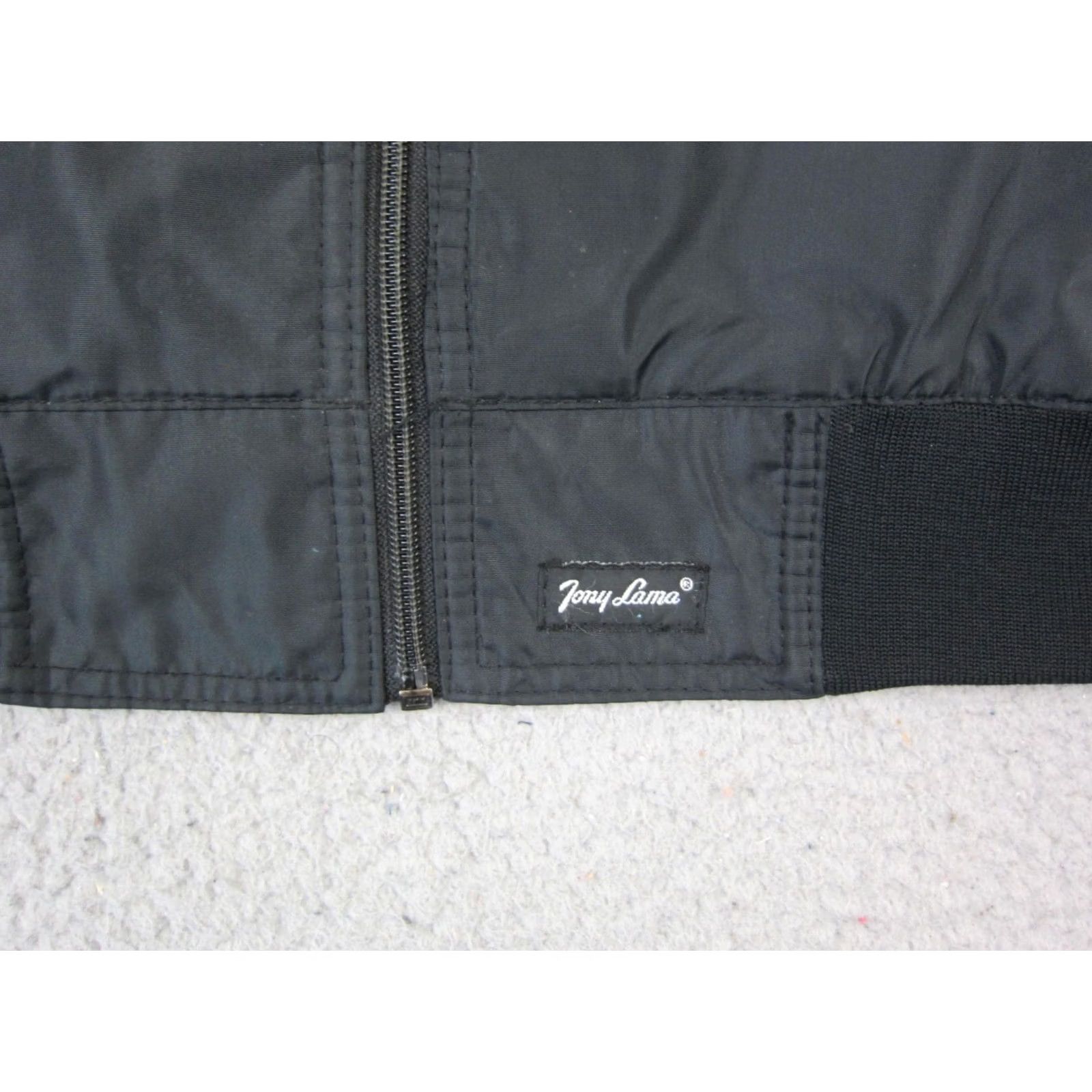 Tony Lama VINTAGE Tony Lama Jacket Mens Large L Black Bomber Windbreaker Full Zip 70s 80s USA Size US L / EU 52-54 / 3 - 3 Thumbnail