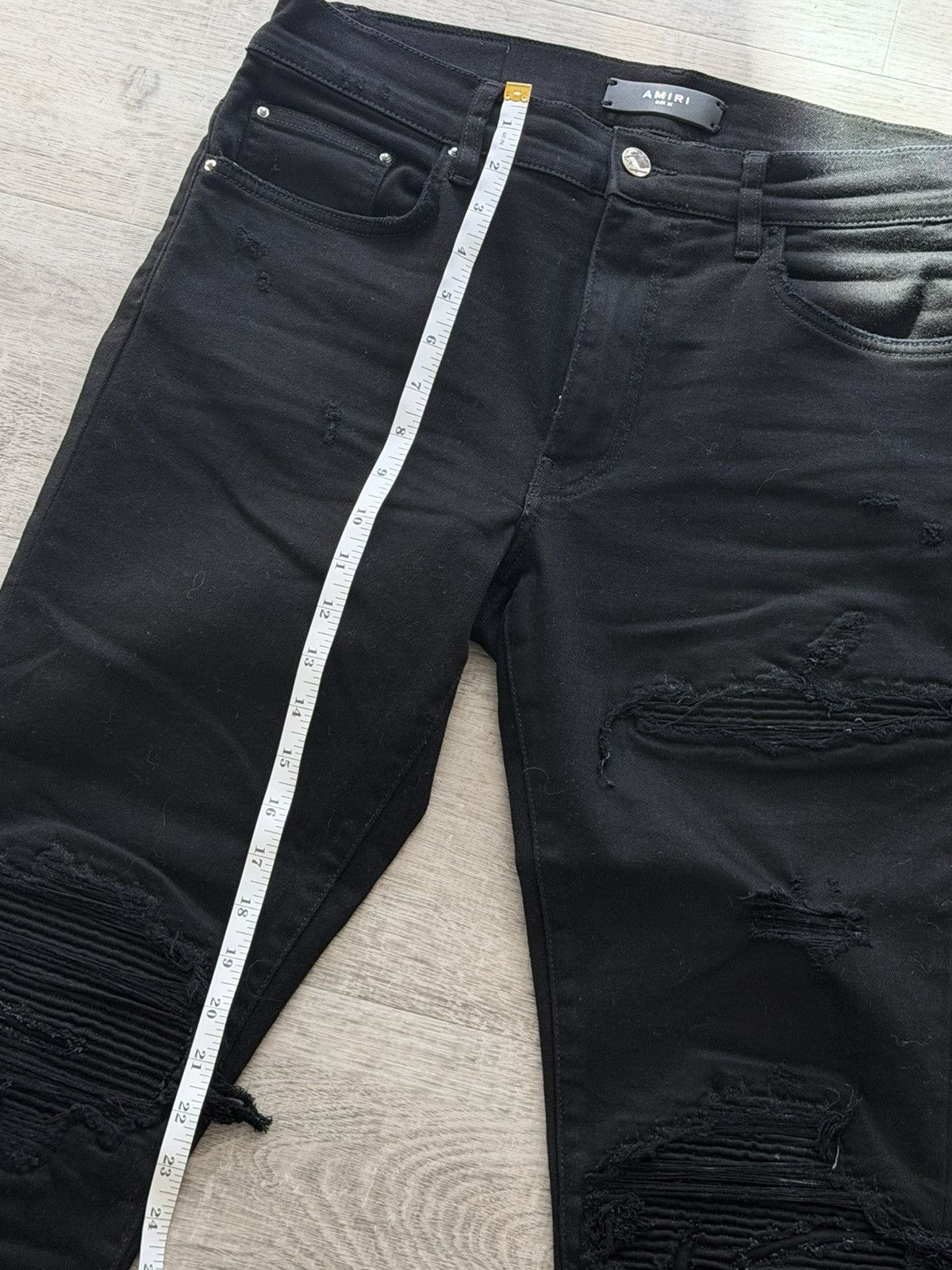 Amiri Amiri MX1 Patch Jean Black Size US 32 / EU 48 - 4 Thumbnail