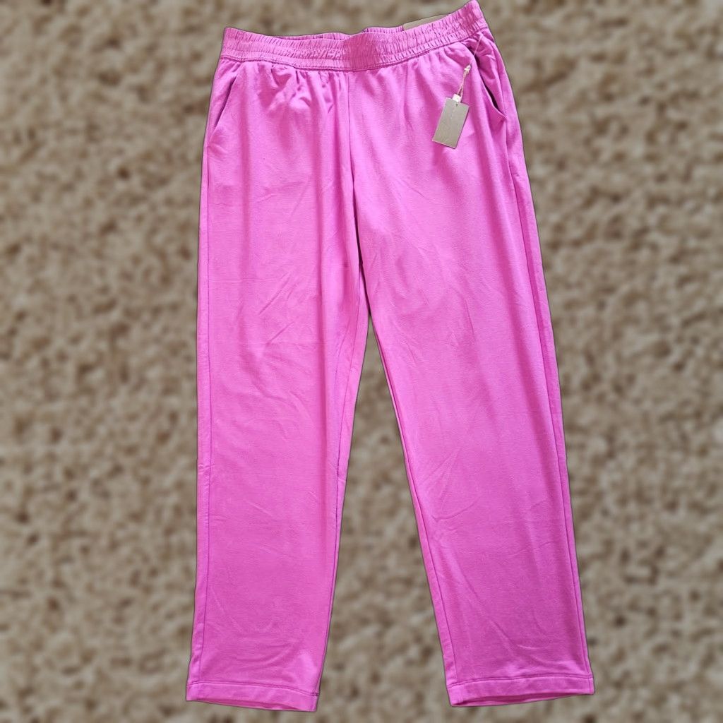 Soft Surroundings Soft Surroundings Pants Womens Large Purple Straight Leg Elastic Waist Casual Size 24" / US 00 / IT 34 - 1 Thumbnail