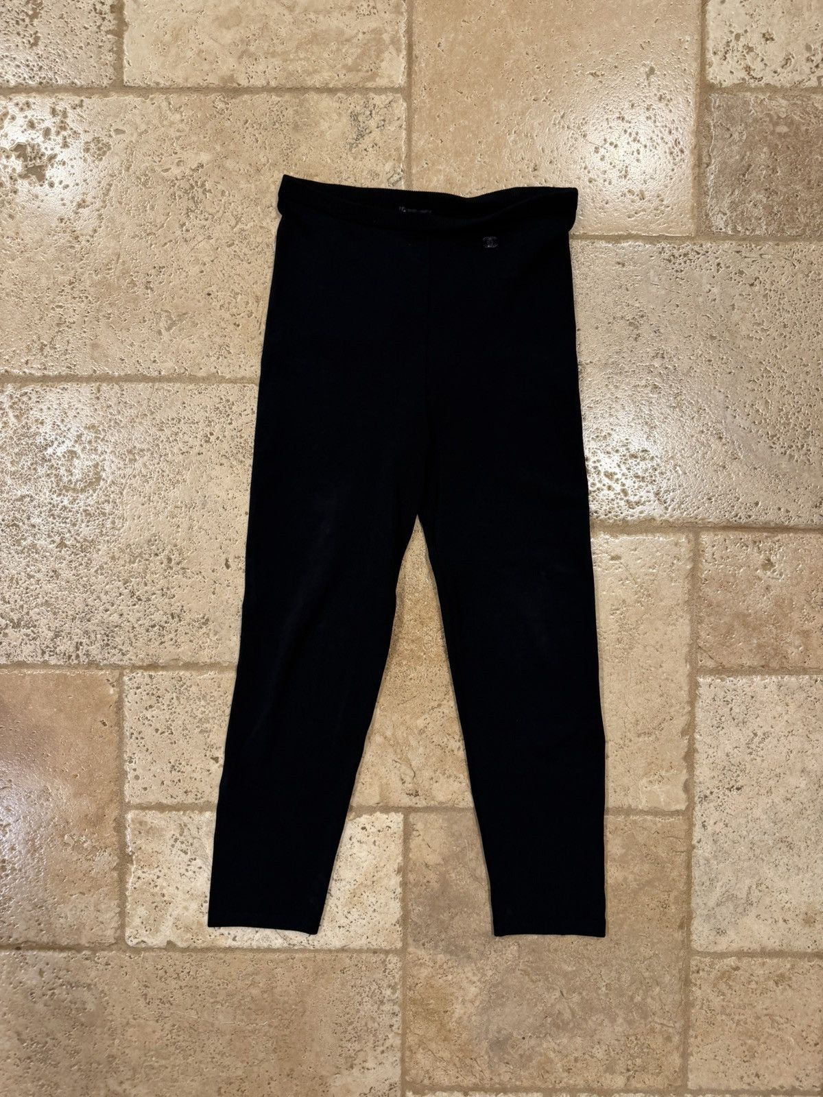 Chanel Chanel Skinny Leg Spandex Black CC Logo Pants Size 25" / US 0 / IT 36 - 5 Thumbnail