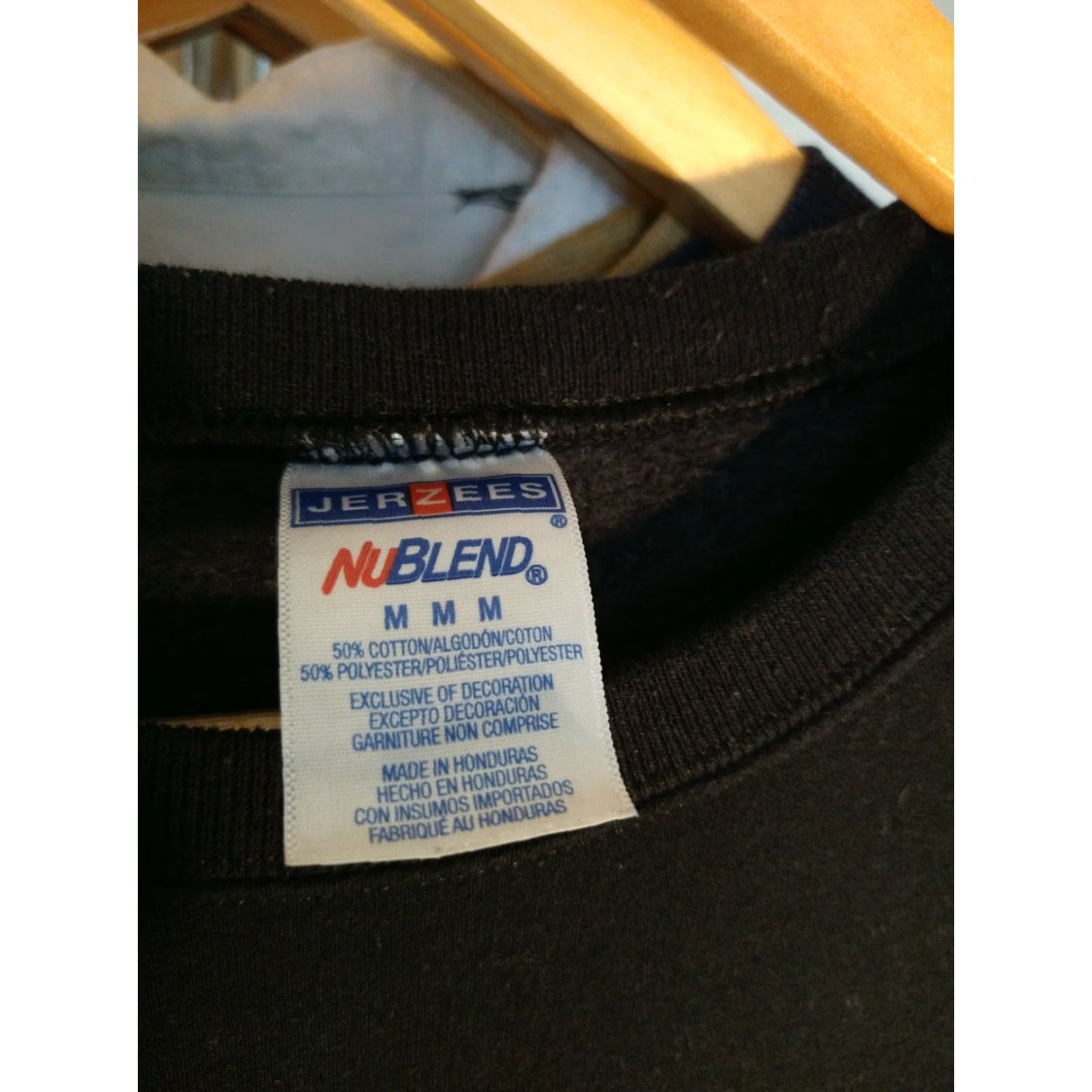 Jerzees VINTAGE Jerzees Sweatshirt JERZEES Brand Size M Black 80s Look Pullover Mens Slim 50/50 nublend Retro Jerzees Sweatshirt Size US M / EU 48-50 / 2 - 3 Thumbnail