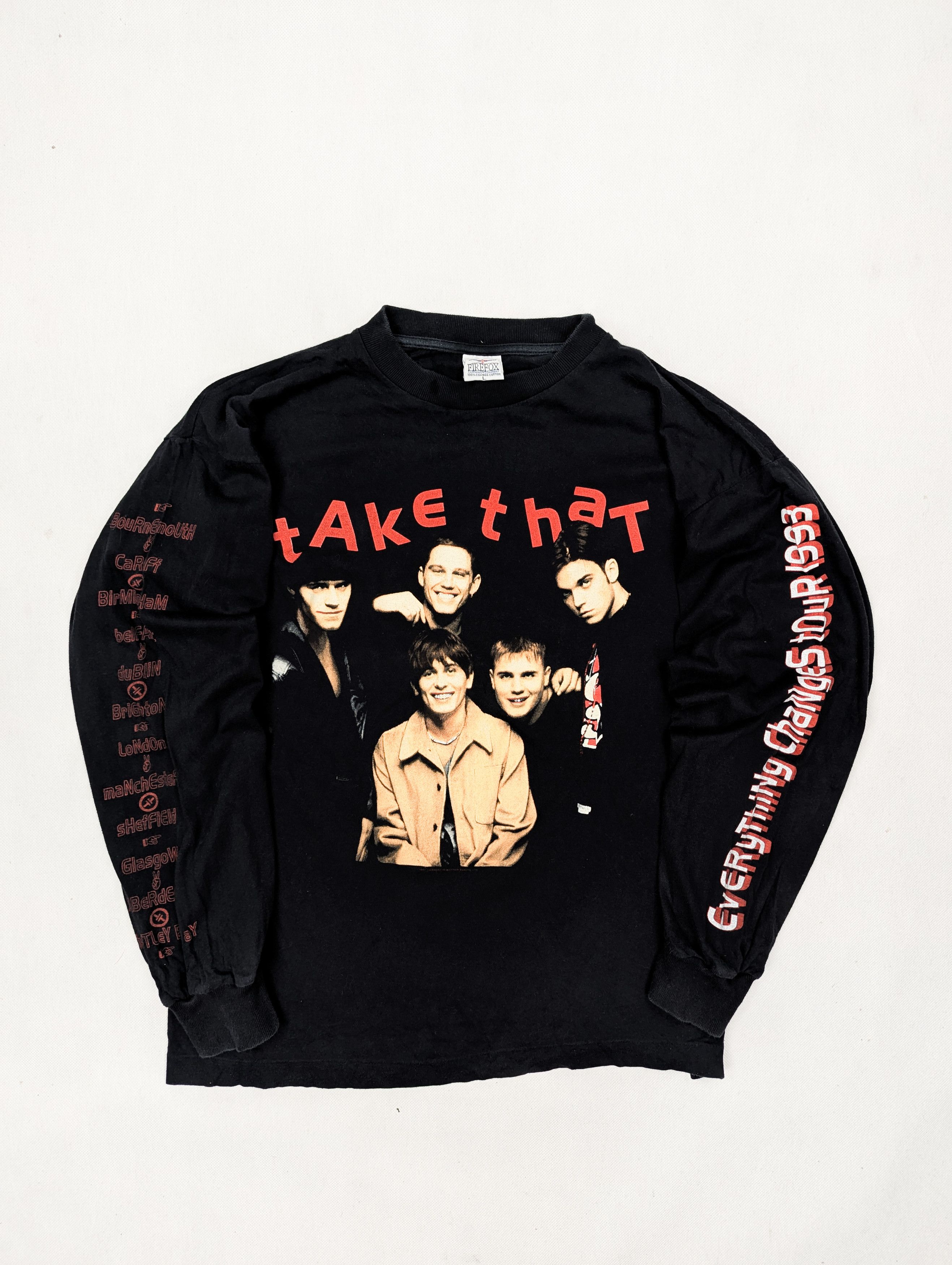 Band Tees × Vintage Take That everything changes tour 1993 Size US M / EU 48-50 / 2 - 1 Thumbnail