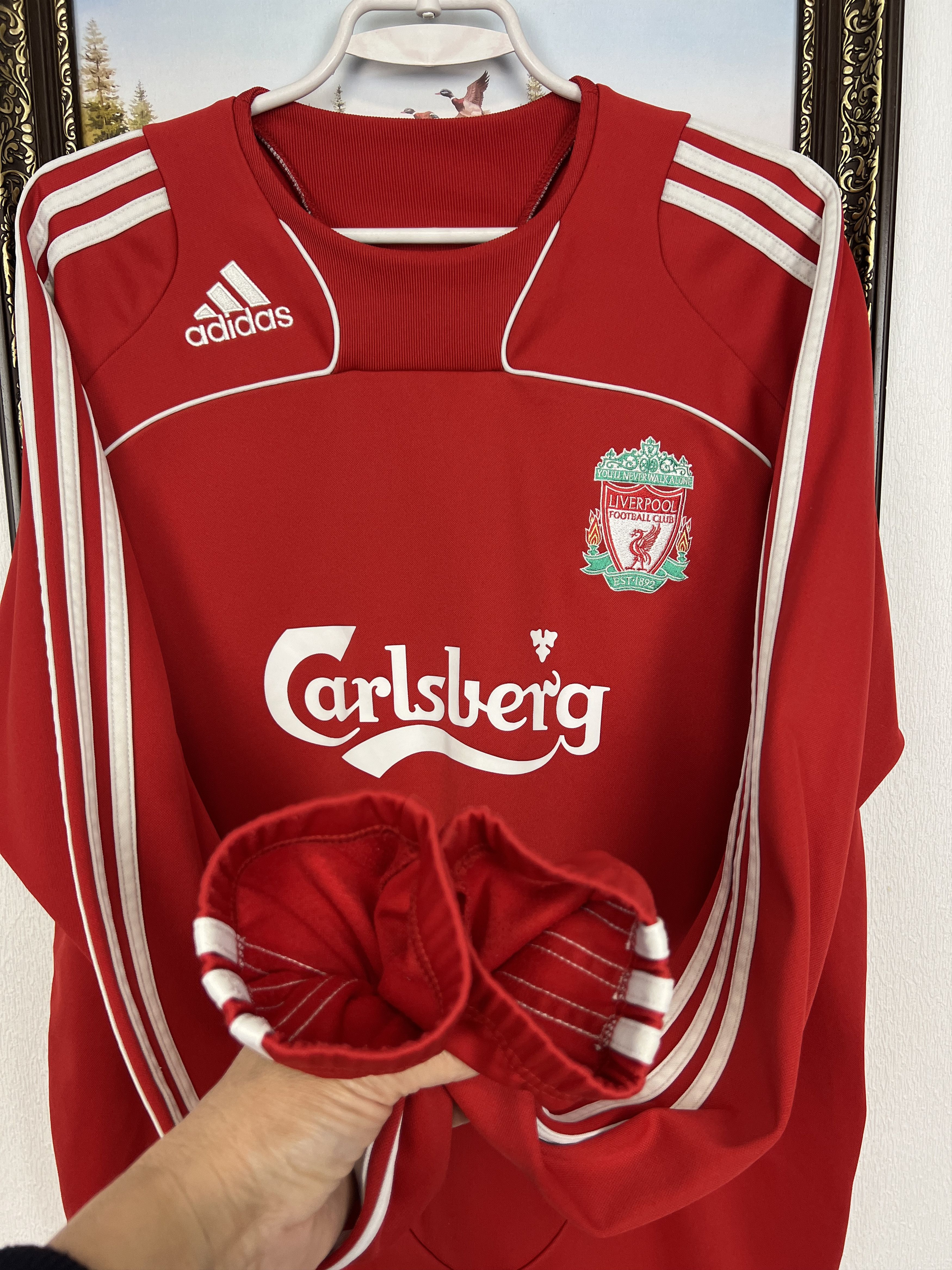 Adidas Vintage Adidas Liverpool Football Sweatshirt Soccer Jacket Size US L / EU 52-54 / 3 - 6 Thumbnail