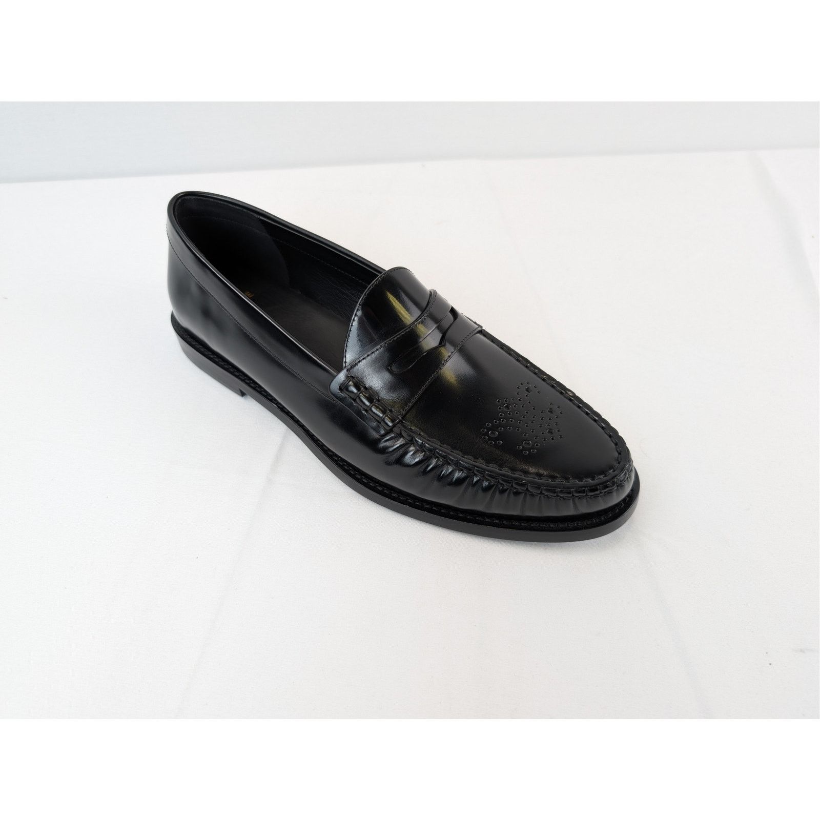 Celine o1rshd1 Vivienne Loafers in Polished Boil Shoe Boots Black Size US 12 / EU 45 - 3 Thumbnail