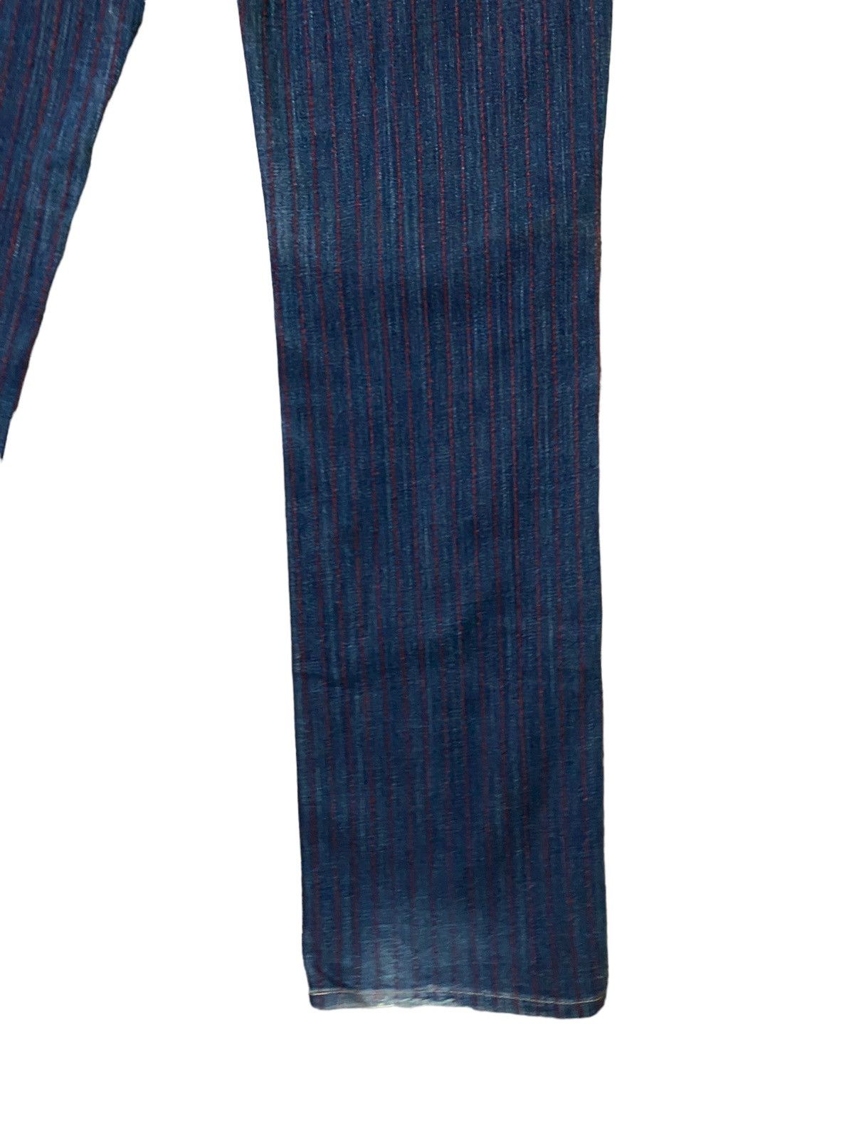 Levi's × Levi's Vintage Clothing × Vintage Vintage Levi's Japan Red Striped Distressed Denim Jeans Size US 28 / EU 44 - 11 Thumbnail