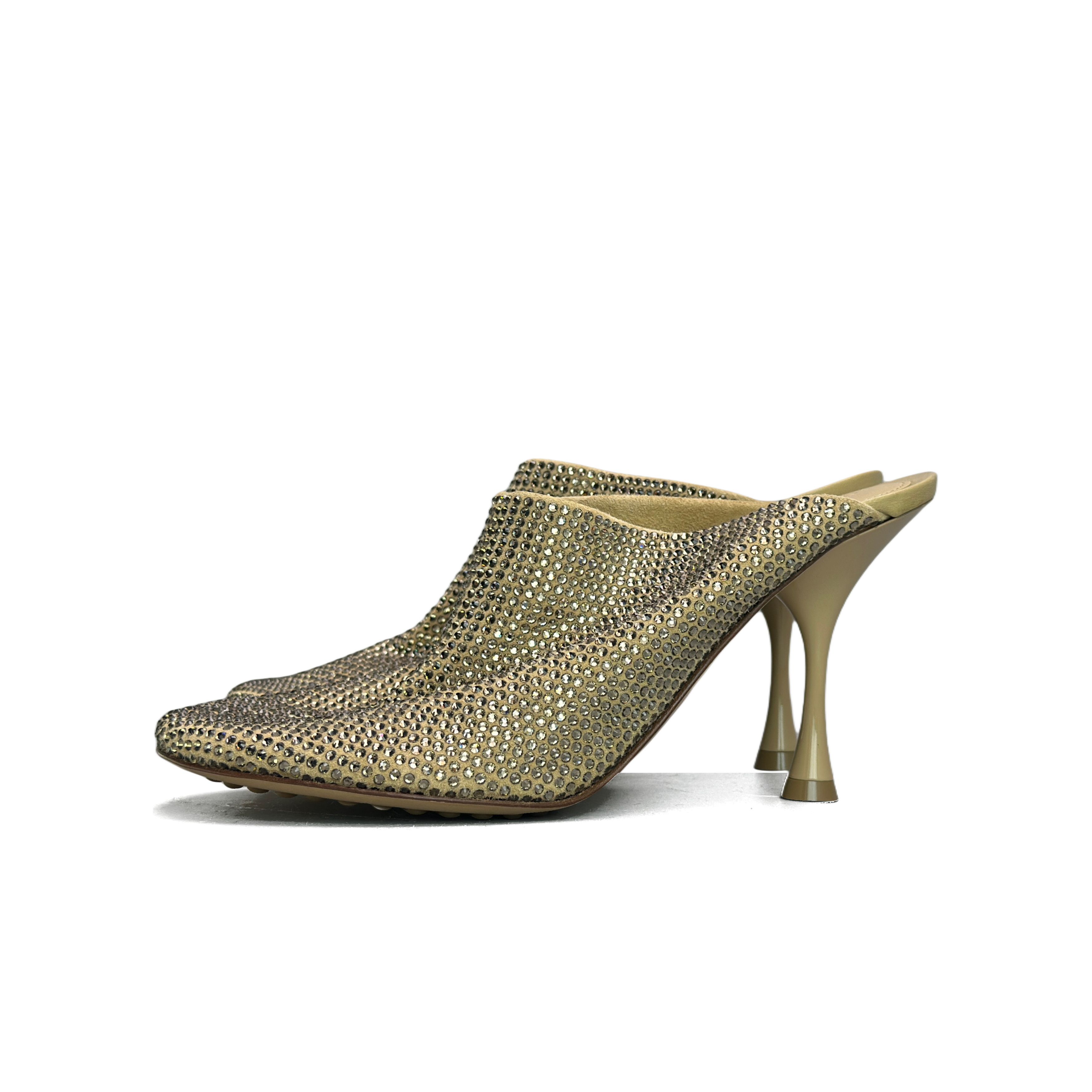 Bottega Veneta Bottega Veneta Crystal Embellished Mules Size 36.5 Size US 6.5 / IT 36.5 - 1 Thumbnail