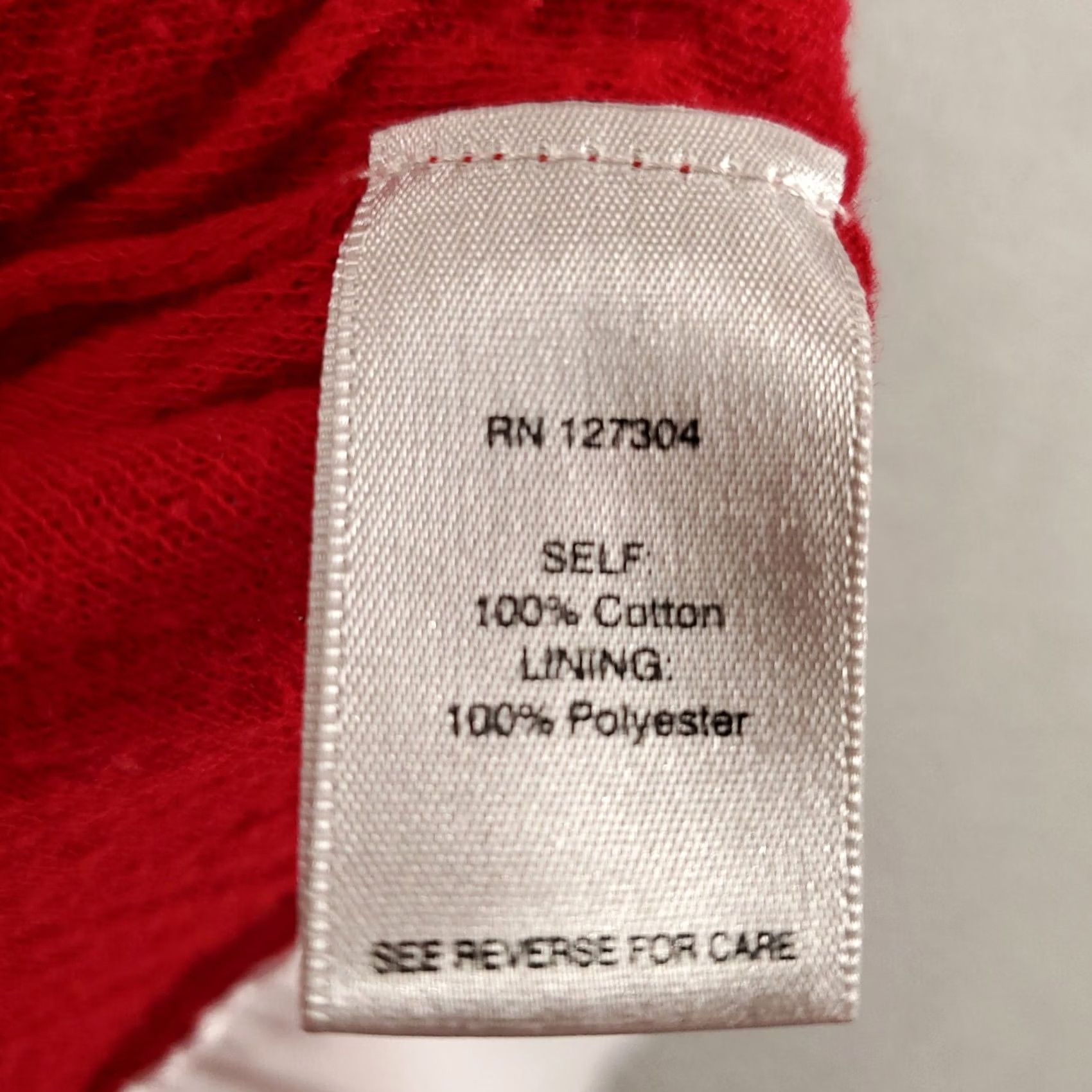 Vintage John Mark Womens Medium Red White Lining Knit Pullover Two Piece Set Top Blouse Tunic Casual Sleeve Round Neck Size M / US 6-8 / IT 42-44 - 7 Thumbnail