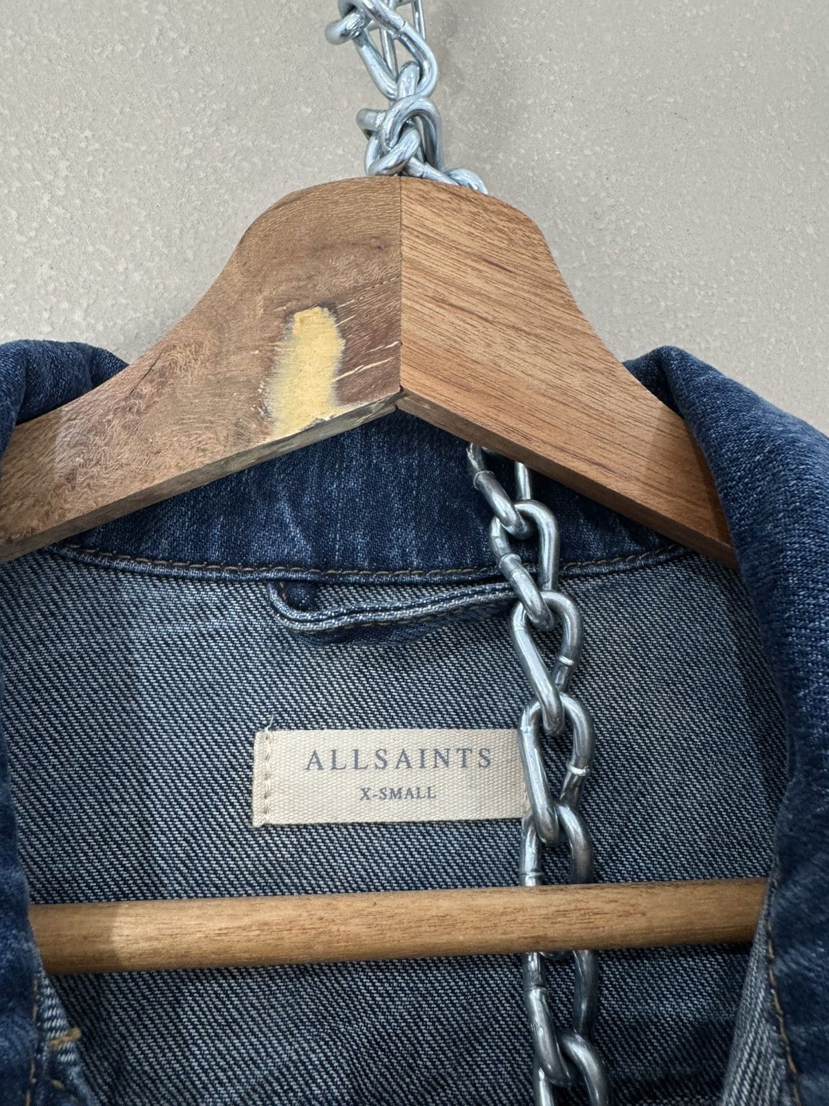Allsaints Light blue allsaints slim denim jacket Size US XS / EU 42 / 0 - 3 Thumbnail