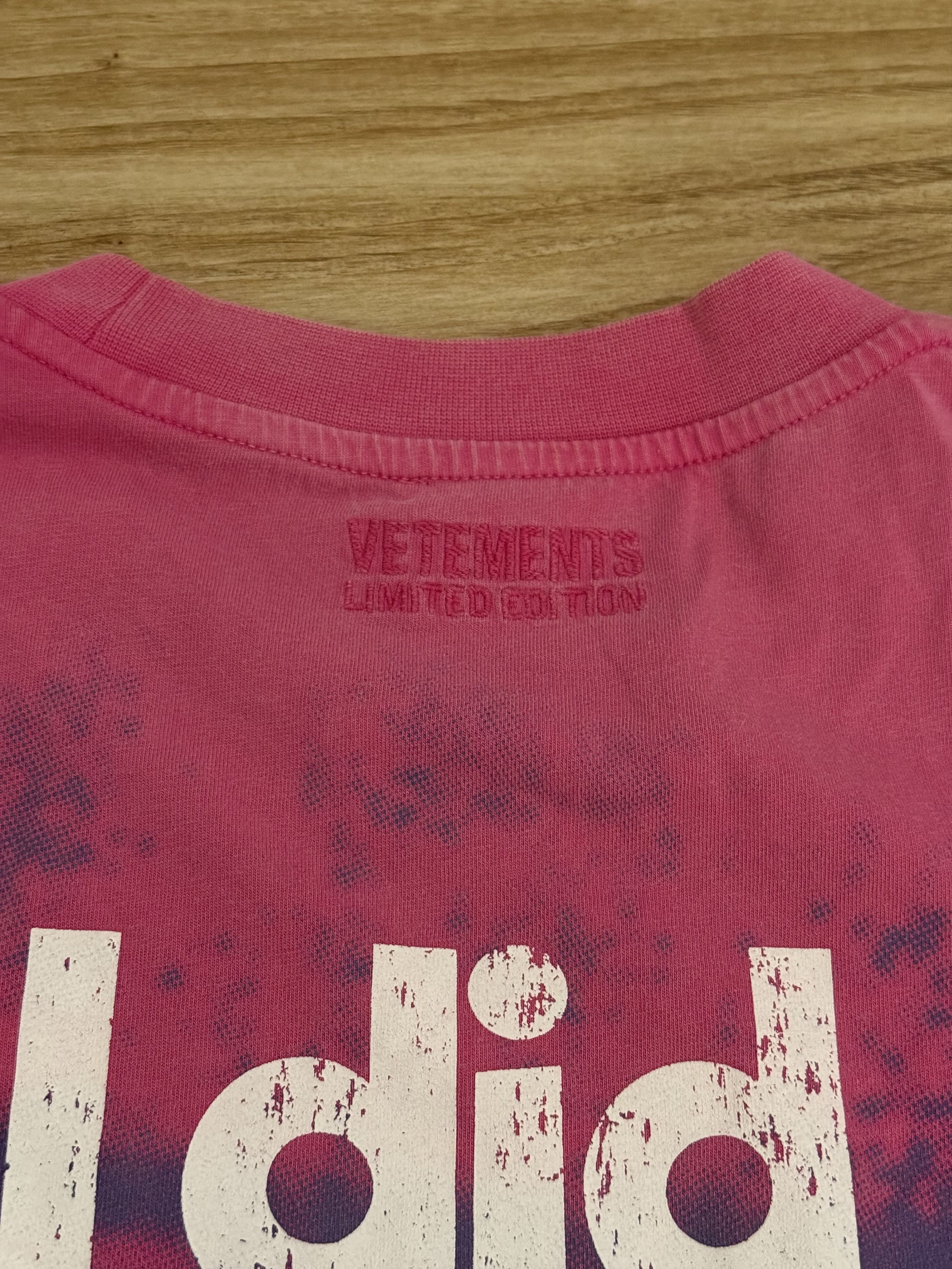 Vetements Vetements I Got Lucky Tee - Pink Size US S / EU 44-46 / 1 - 6 Thumbnail