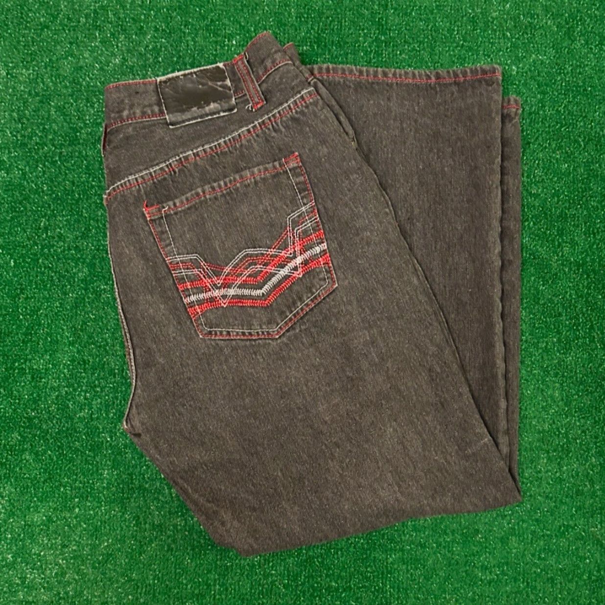 Vintage VINTAGE Urban Label Jeans Baggy Hip Hop Grunge Skater Y2K VTG Mens 36 Dark Wide-Leg 28 Inseam Denim Jeans Mens Size US 36 / EU 52 - 5 Thumbnail