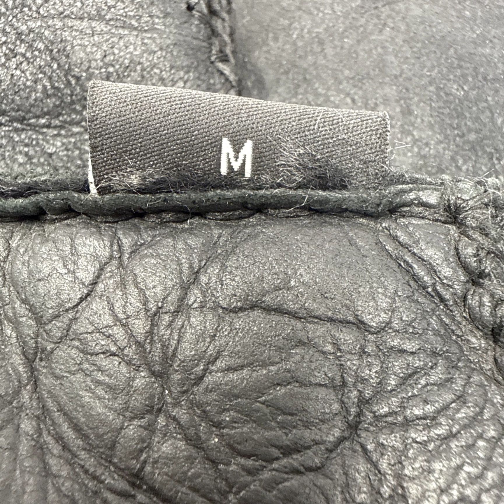 Vintage VINTAGE Real Sheepskin Gloves Mittens Women’s M Black Winter Mitten Handwear Womens Winter Accessories Size ONE SIZE - 6 Thumbnail