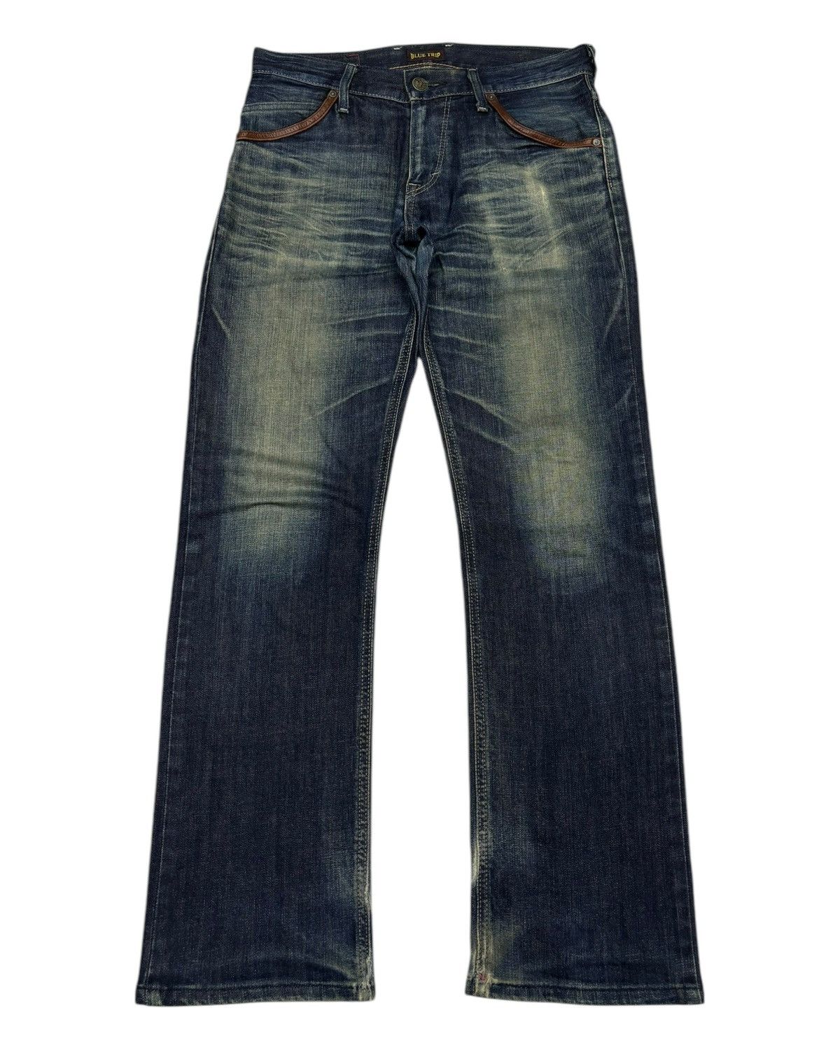 Kapital EDWIN BLUE TRIP RUSTY TOKYO FLARE DISTRESS DENIM JEANS Size US 32 / EU 48 - 1 Thumbnail