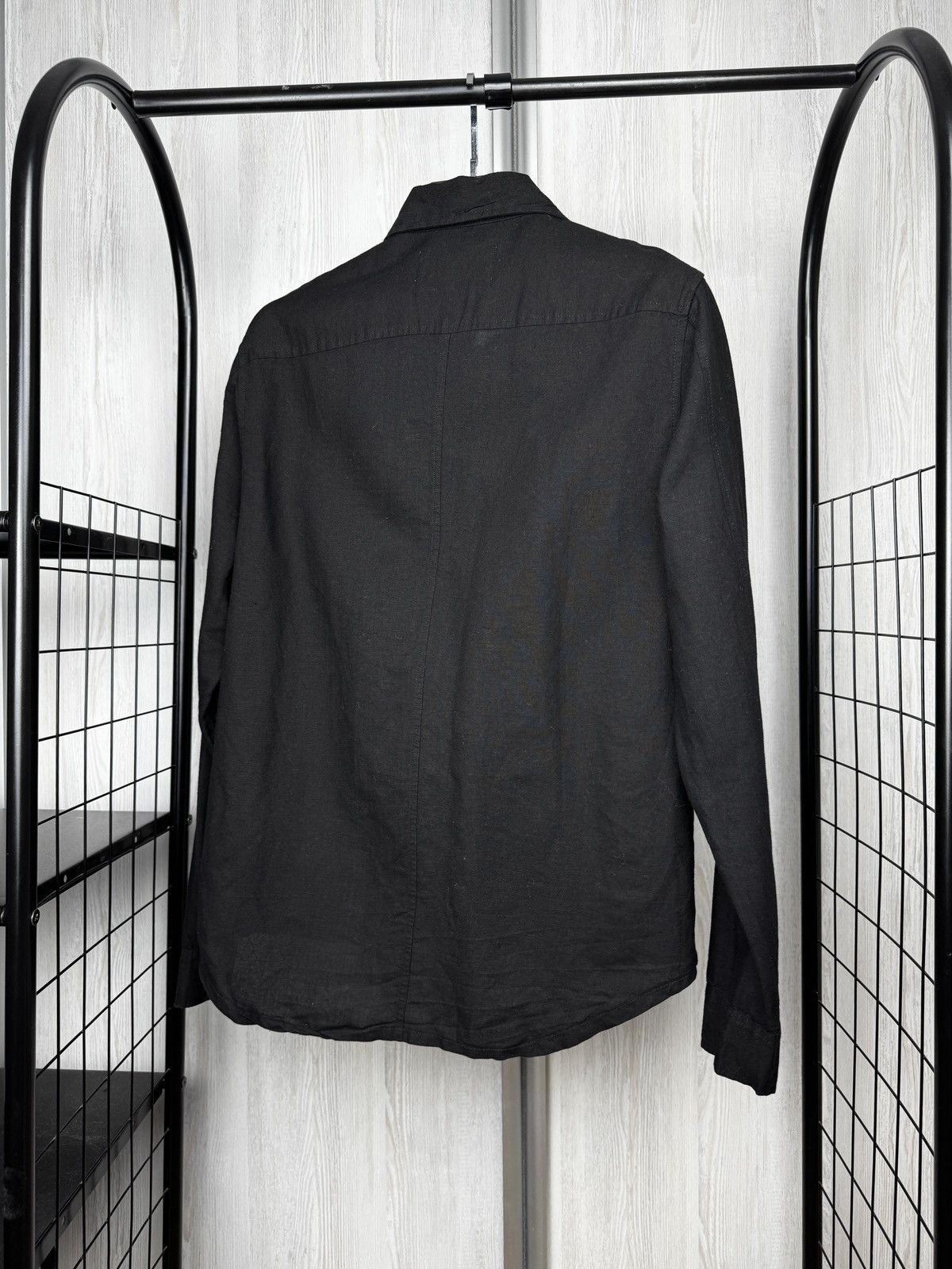 Our Legacy Our Legacy Zip Shirt Washed Black Cotton-Linen size 46 Size US S / EU 44-46 / 1 - 7 Thumbnail