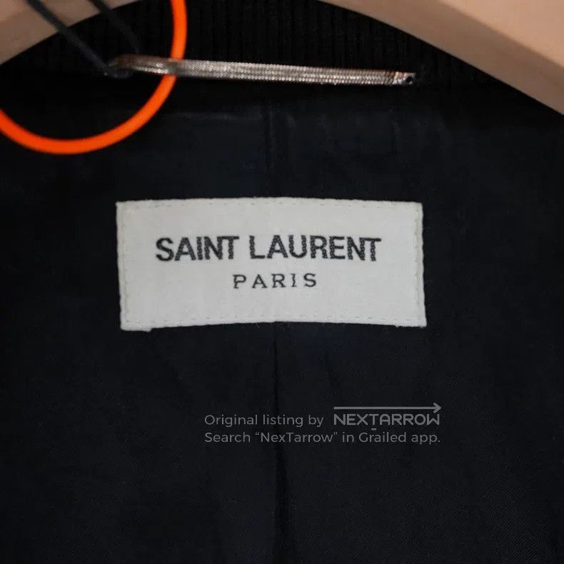 Saint Laurent Paris Saint Laurent Paris Black and White Baseball Jacket Size US M / EU 48-50 / 2 - 4 Thumbnail