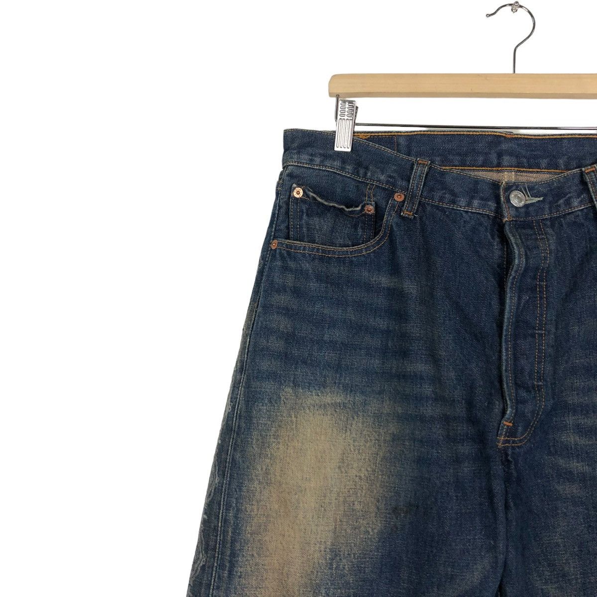 Levi's 🔥VINTAGE LEVIS DENIM JEANS RARE DESIGN COMME CA ISM JAPAN Size US 34 / EU 50 - 7 Thumbnail