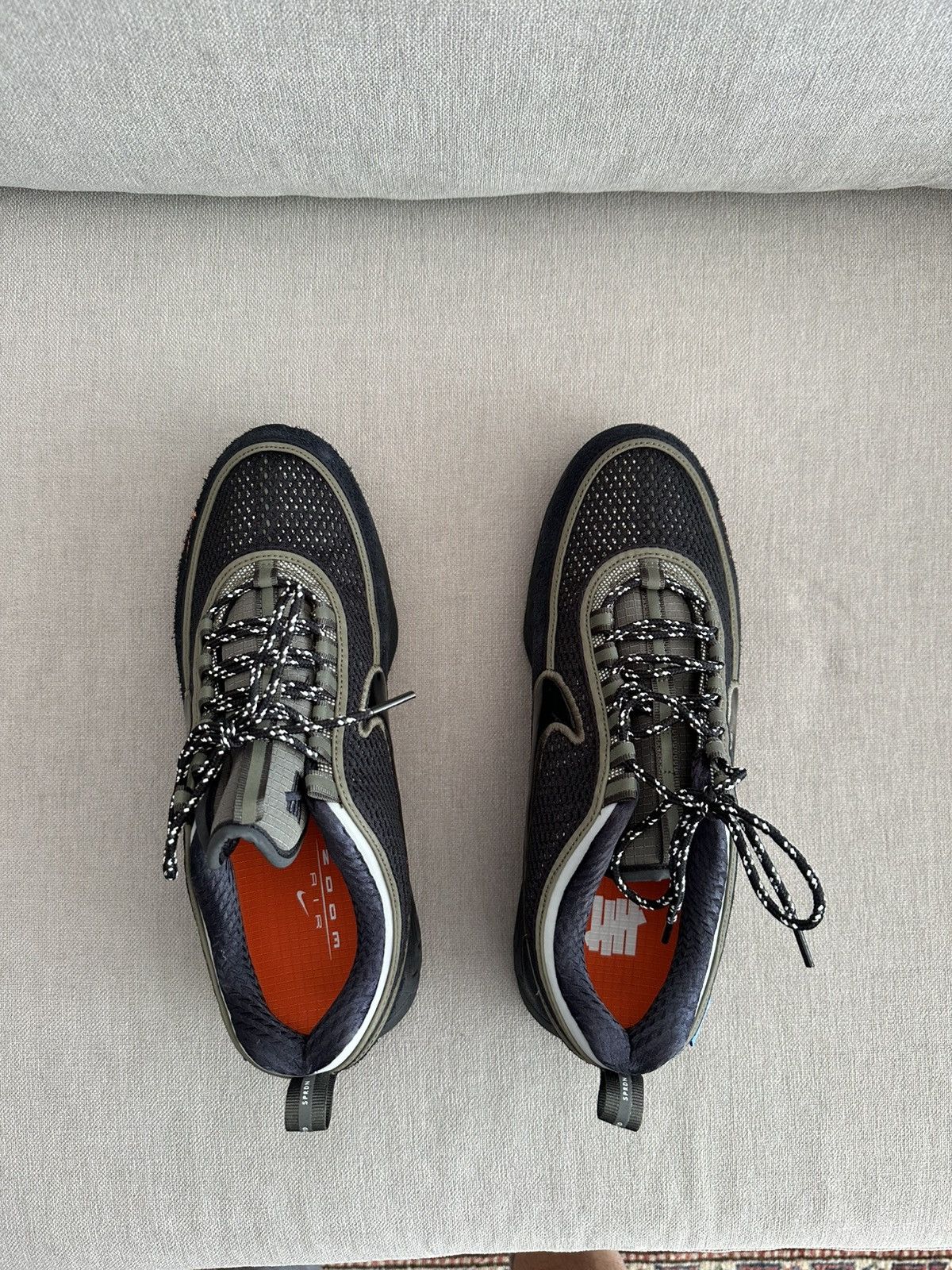 Nike × Undefeated Nike Air Zoom Spiridon Undefeated Cargo Khaki Size US 9.5 / EU 42-43 - 3 Thumbnail