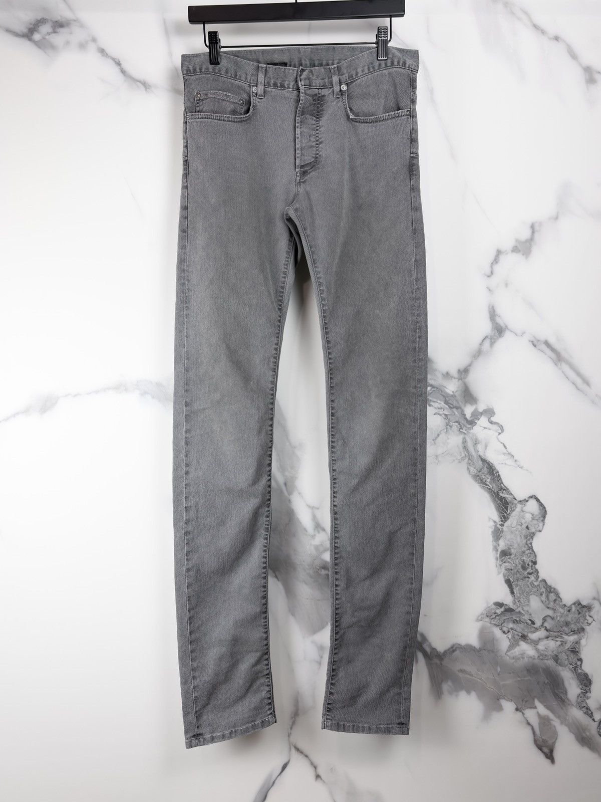 Dior SS11 Dior Homme Faded Distressed Gray Denim Jeans KVA Size US 29 - 1 Thumbnail