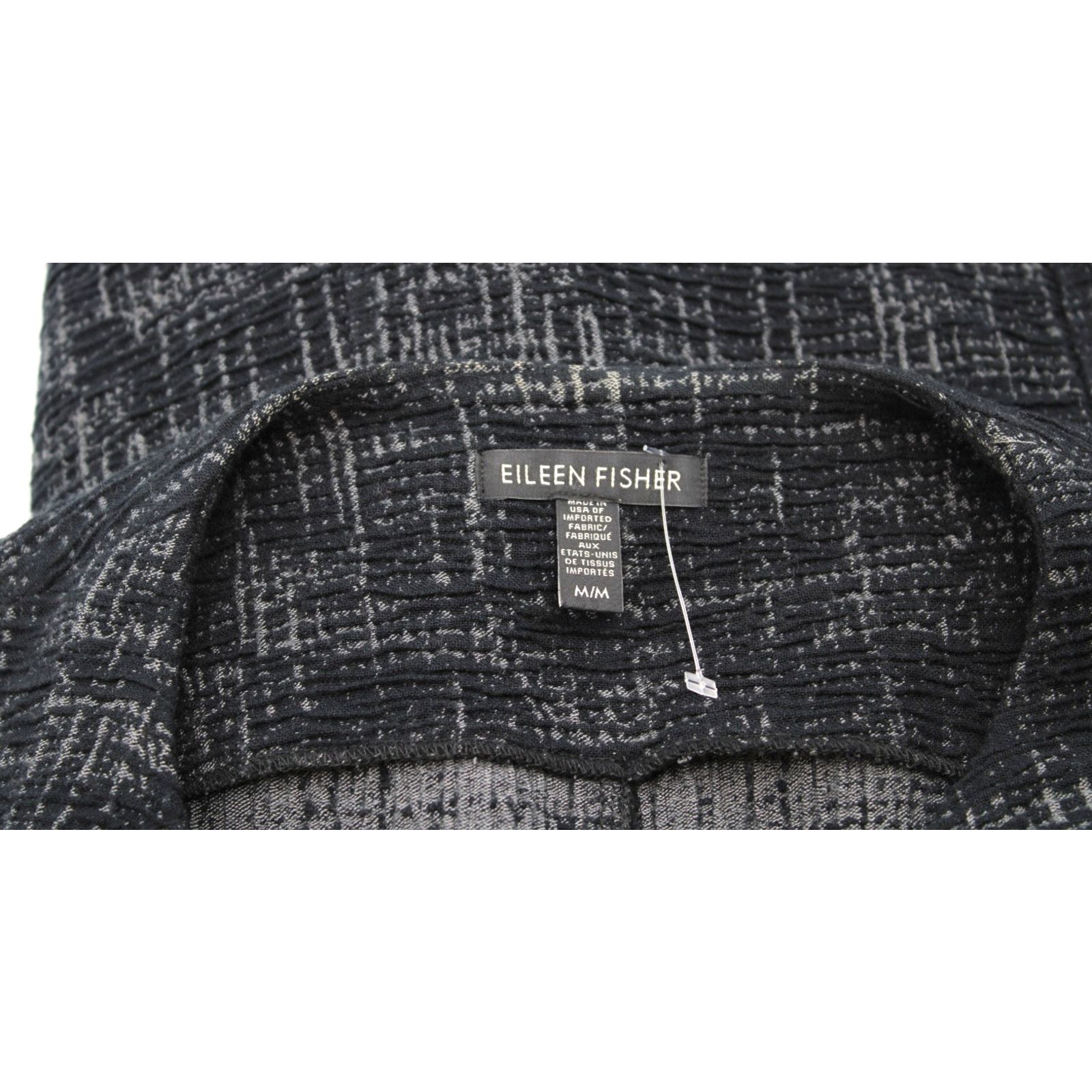 Eileen Fisher EILEEN FISHER Crosshatch Open Front Long Knit Coat Jacket M Size M / US 6-8 / IT 42-44 - 5 Thumbnail