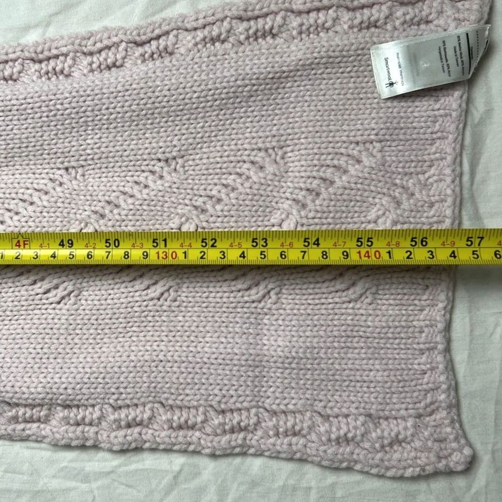 Smartwool SmartWool Scarf Women Pink Knitted Light Pink Pre-Owned Condition Size ONE SIZE - 4 Thumbnail