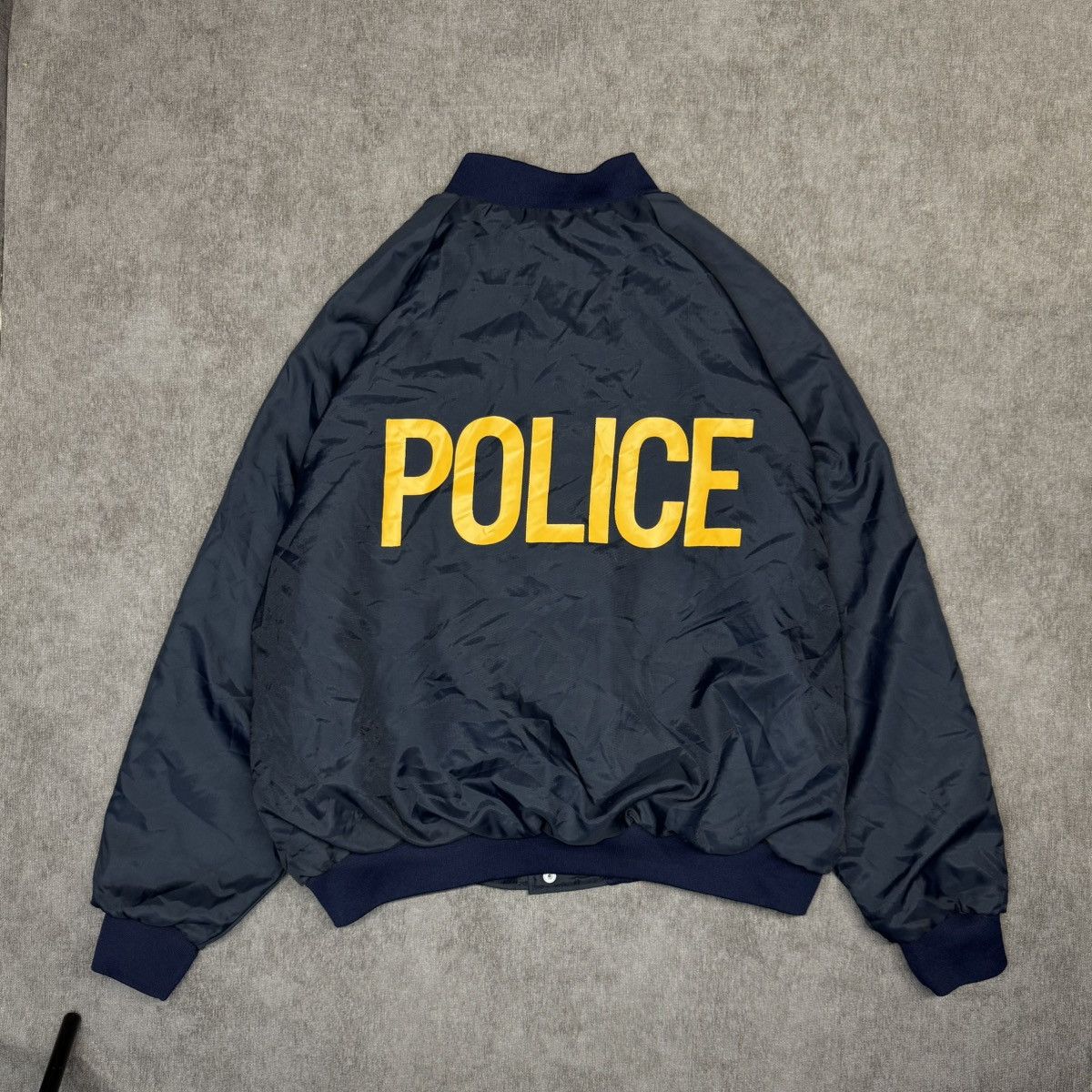 Vintage Vintage Bomber Jacket “Police” made in USA Size US XL / EU 56 / 4 - 1 Thumbnail
