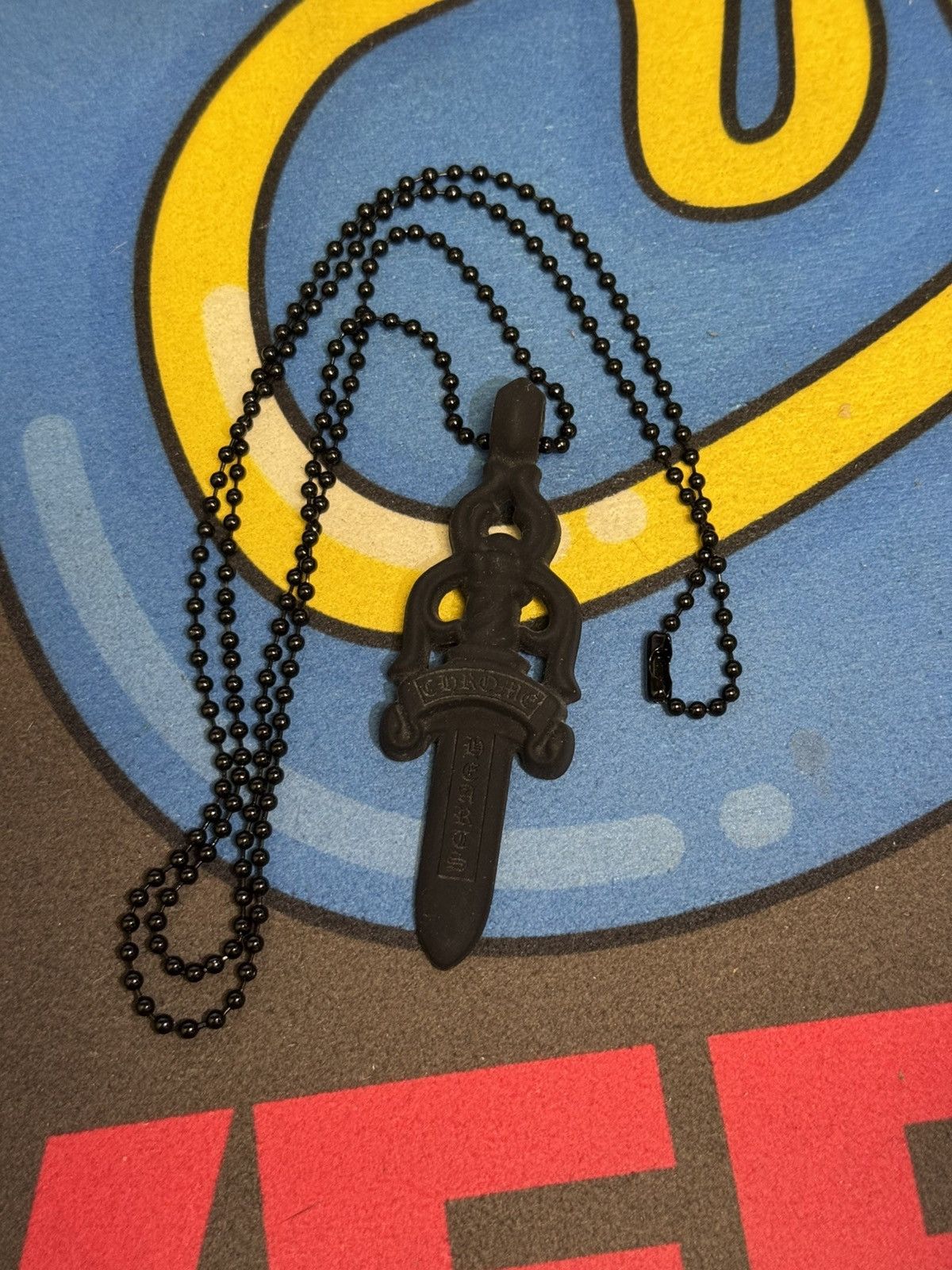 Chrome Hearts Chrome Hearts Silicone Dagger Necklace Black Size ONE SIZE - 1 Thumbnail