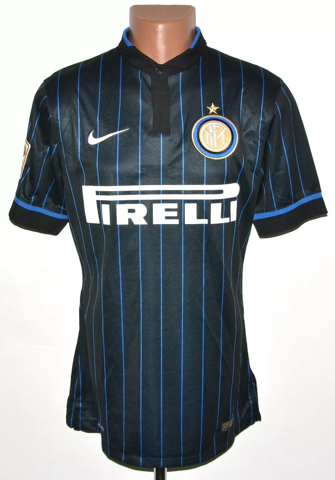 Nike INTER MILAN SIGNED 2014 HOME FOOTBALL SHIRT 8 PALACIO L Size US L / EU 52-54 / 3 - 2 Thumbnail