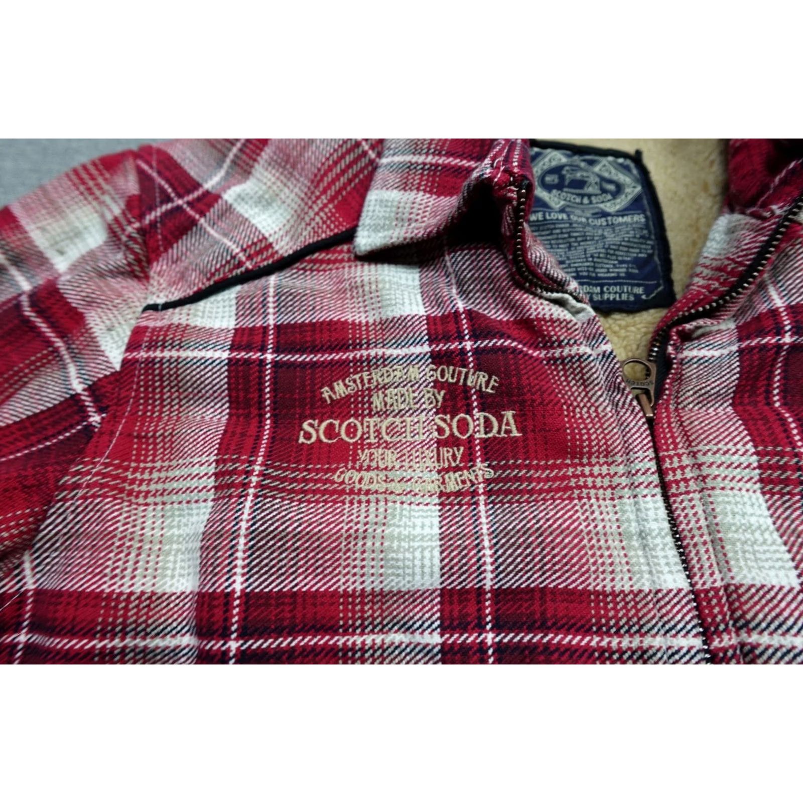 Scotch & Soda Scotch & Soda Jacket Men M Red Plaid Quilted Lined Wool Outdoors Heavyweight Long Coat Style Outdoors Modern, 90s Theme Womens Mens Girls Boys Size US M / EU 48-50 / 2 - 6 Thumbnail