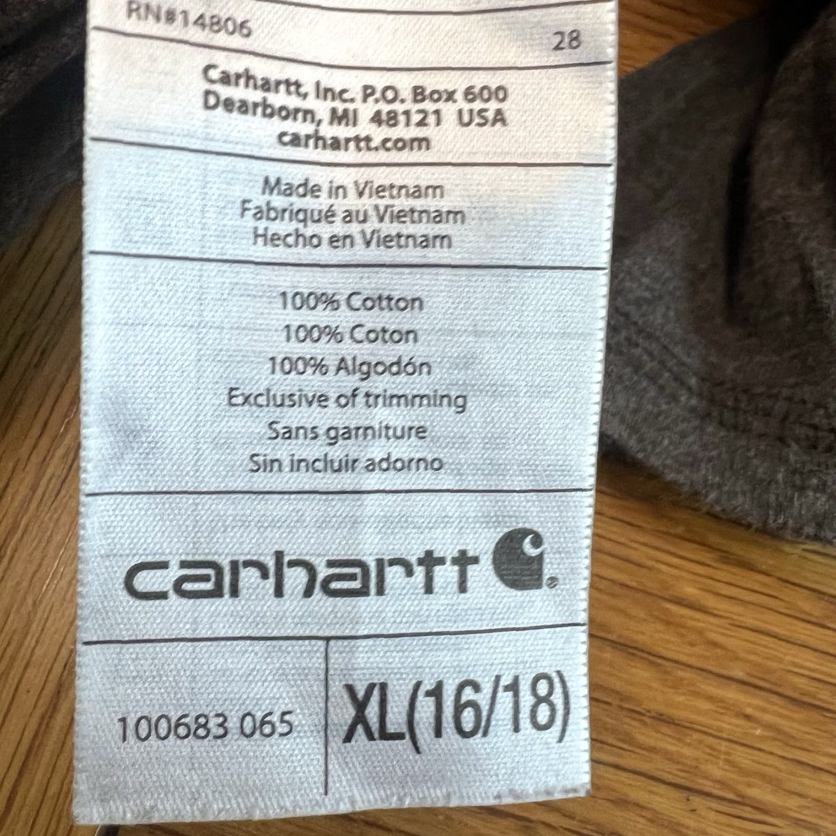 Carhartt Carhartt T-Shirt Long Sleeve Womens XL Brown V-Neck Lightweight Casual Embroidered 100% Cotton Size XL / US 12-14 / IT 48-50 - 7 Thumbnail