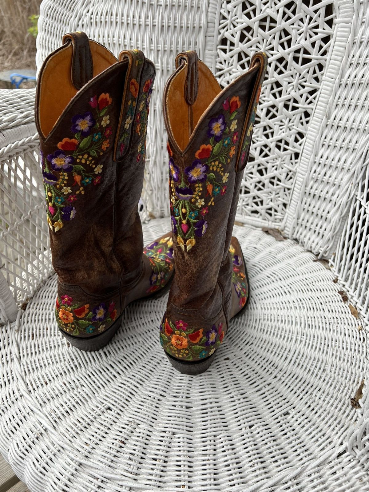 Old Gringo Old Gringo Sora 13" Flower Embroidery Cowboy Boots Size US 7 / IT 37 - 2 Thumbnail