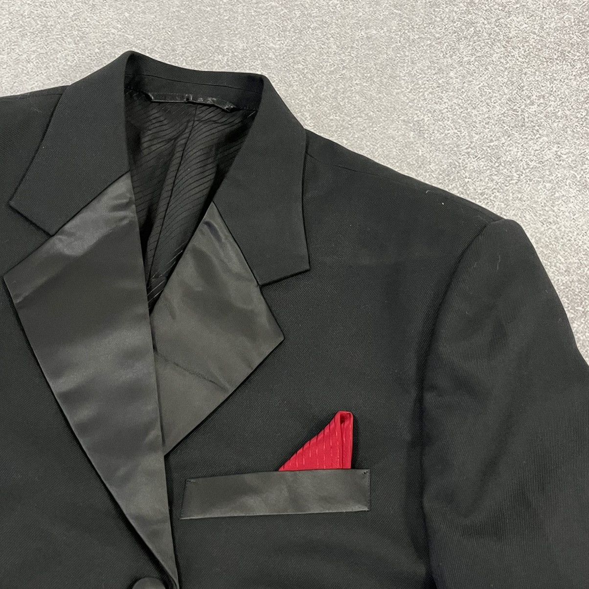 Vintage Black and red Versace vintage blazer jacket Size 46L - 10 Thumbnail