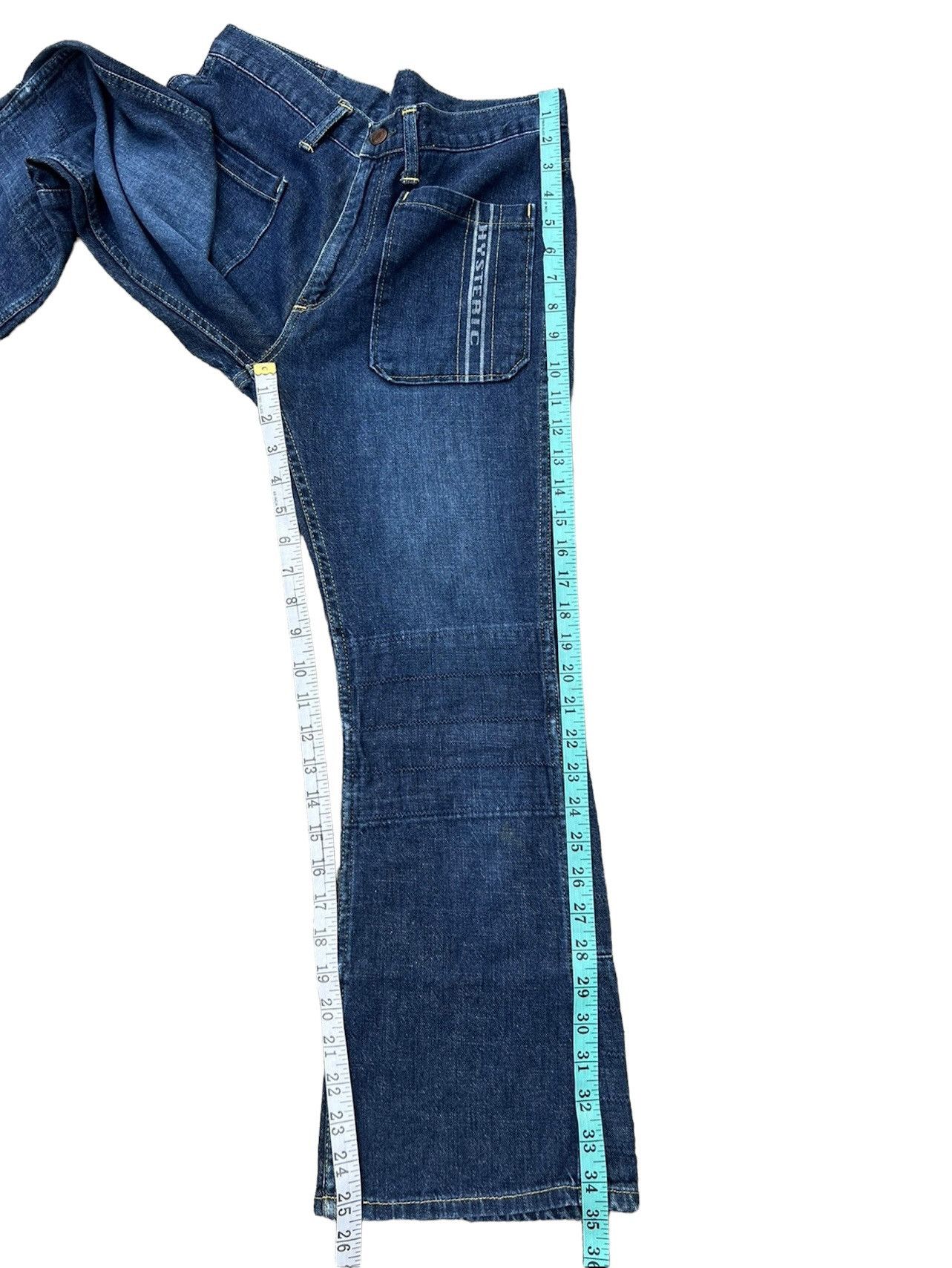 Hysteric Glamour Vintage HG Front Pockets Patchworks Legs Cropped Denim Size US 29 - 5 Thumbnail