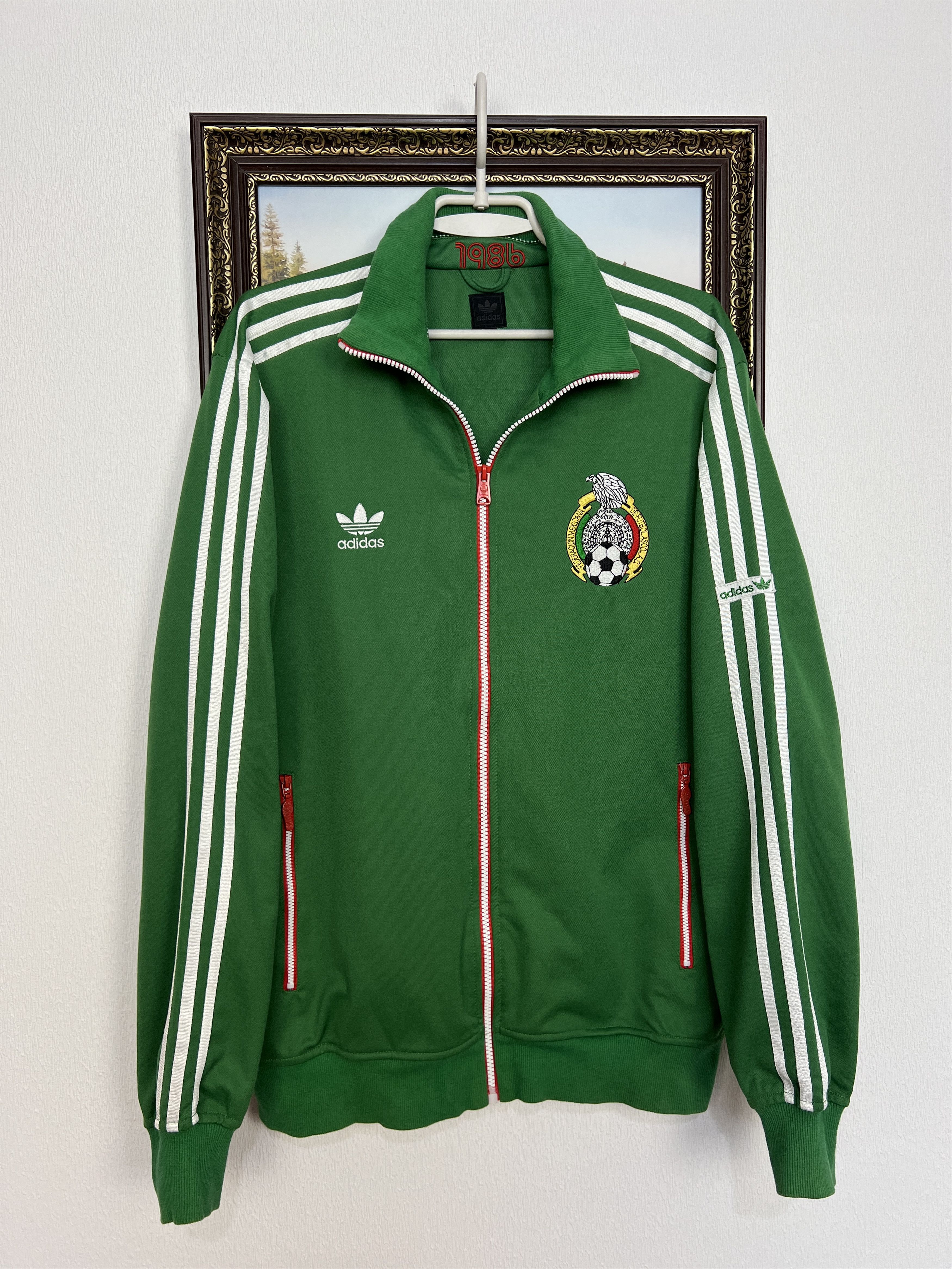 Adidas Originals Mexico World Cup Football Jacket Soccer Track Top Size US XL / EU 56 / 4 - 1 Thumbnail