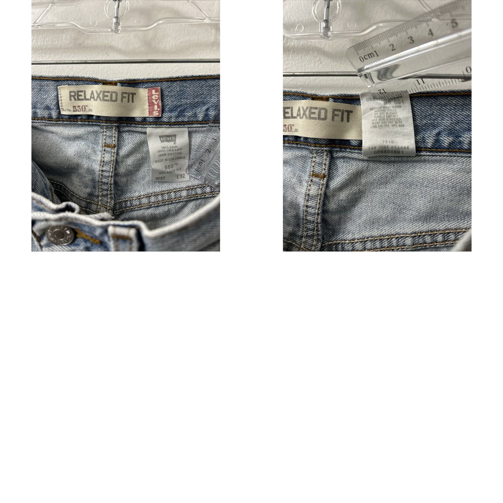 Levi's VINTAGE Levi's 550 Jeans Mens 31x31 Blue Light Wash Relaxed Fit Tapered Leg Denim Size US 31 - 9 Thumbnail
