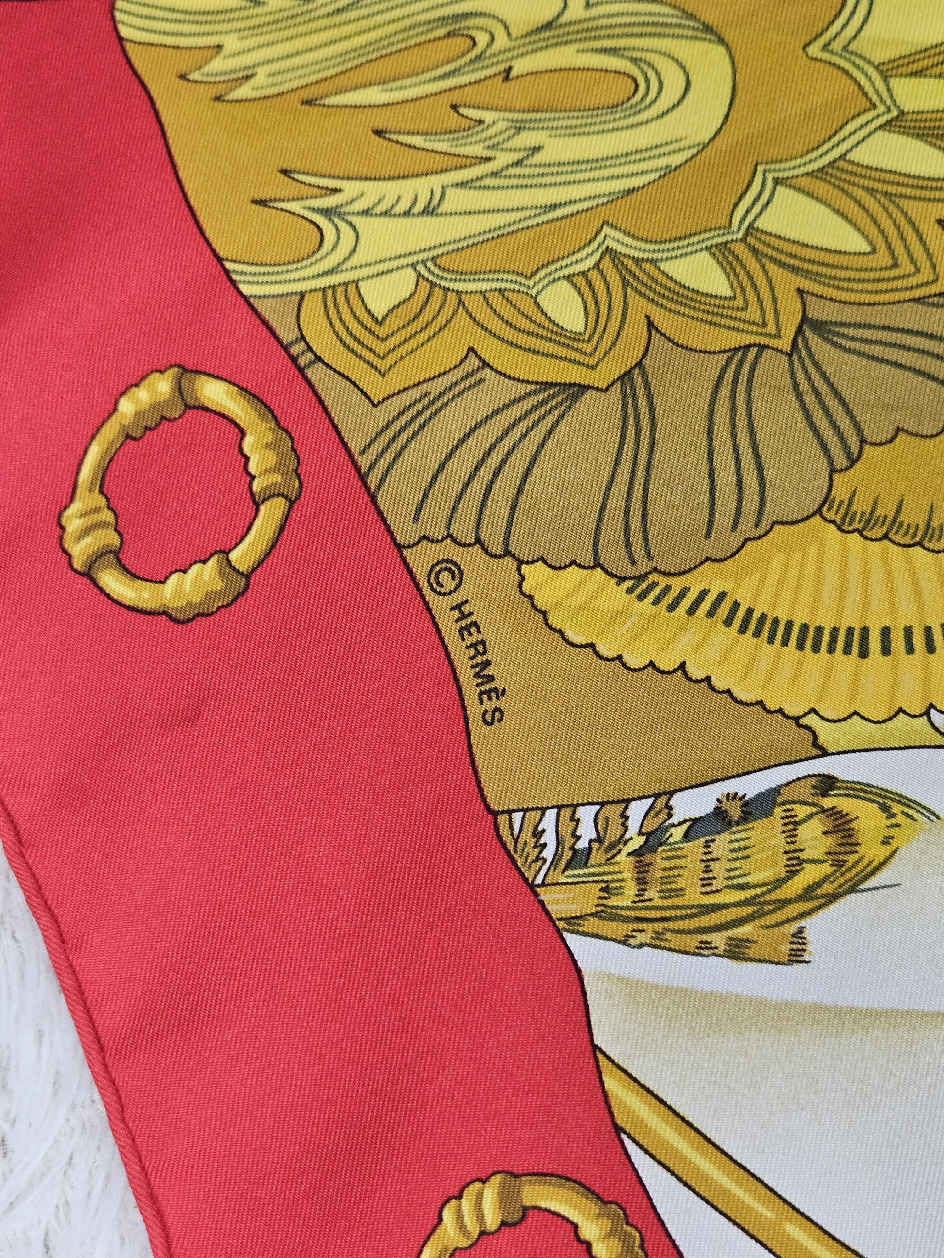 Hermes Hermes Soleil de Soie By Cathy Latham Silk Scarf Size ONE SIZE - 6 Thumbnail