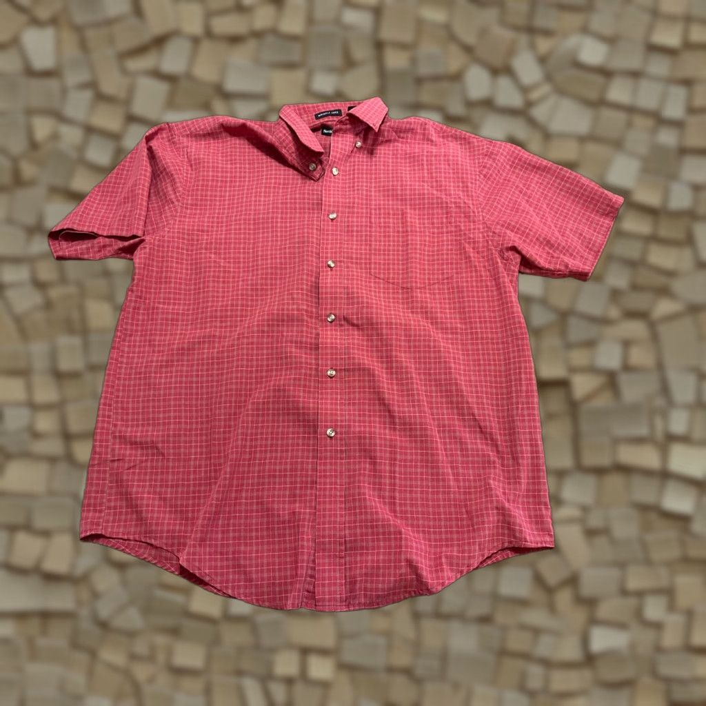Vintage Northcrest Shirt Men L Red Plaid Short Sleeve Button-Up Shirt Size US L / EU 52-54 / 3 - 1 Thumbnail