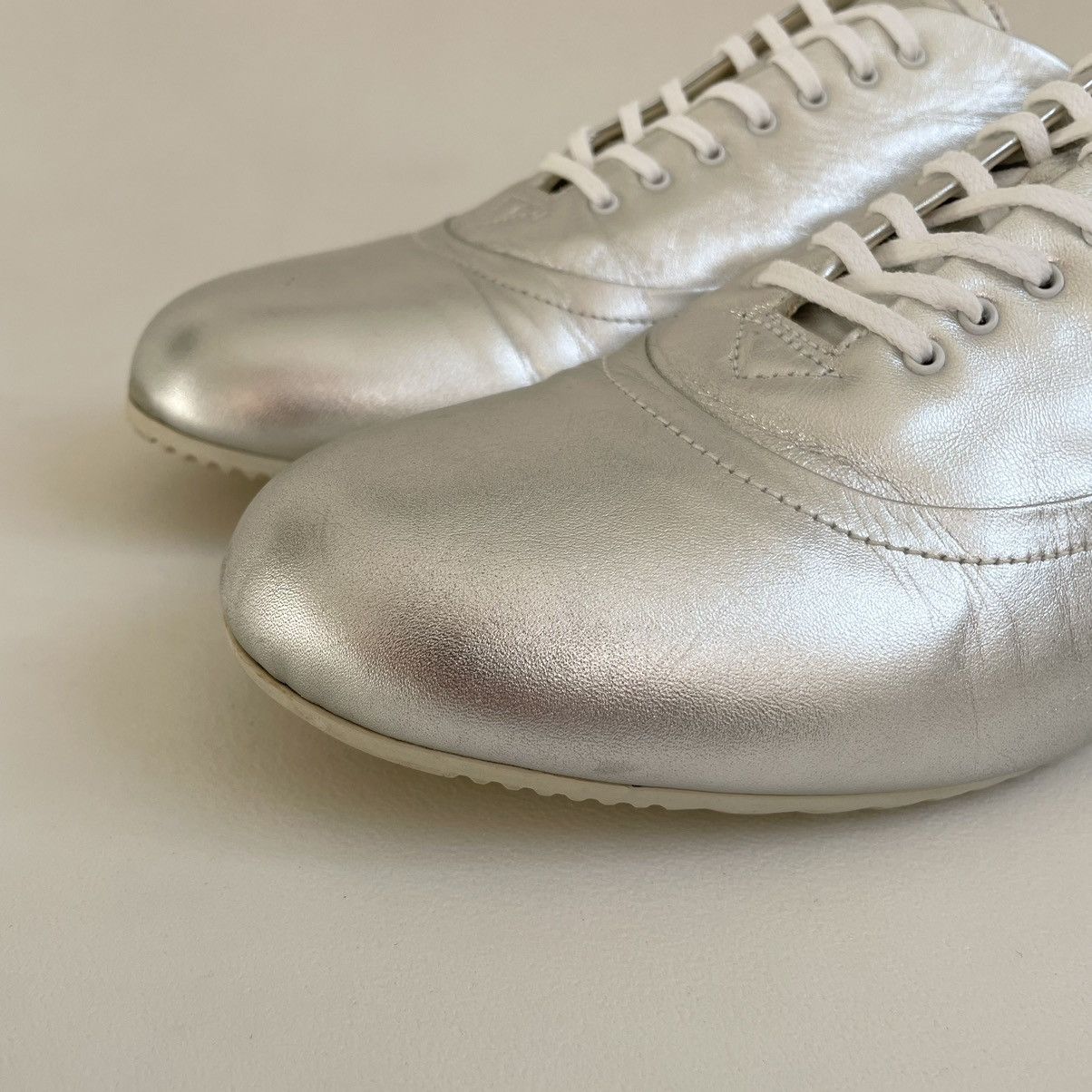 Dior S/S 07 Silver Leather Ballet Pump Sneakers Size US 9 / EU 42 - 5 Thumbnail